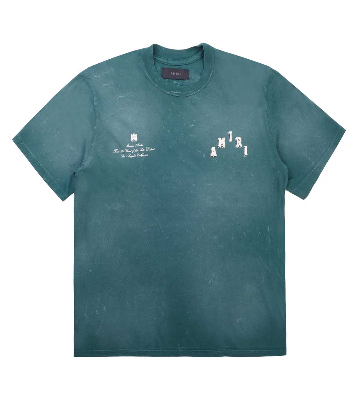 Amiri Green Collegiate Tee