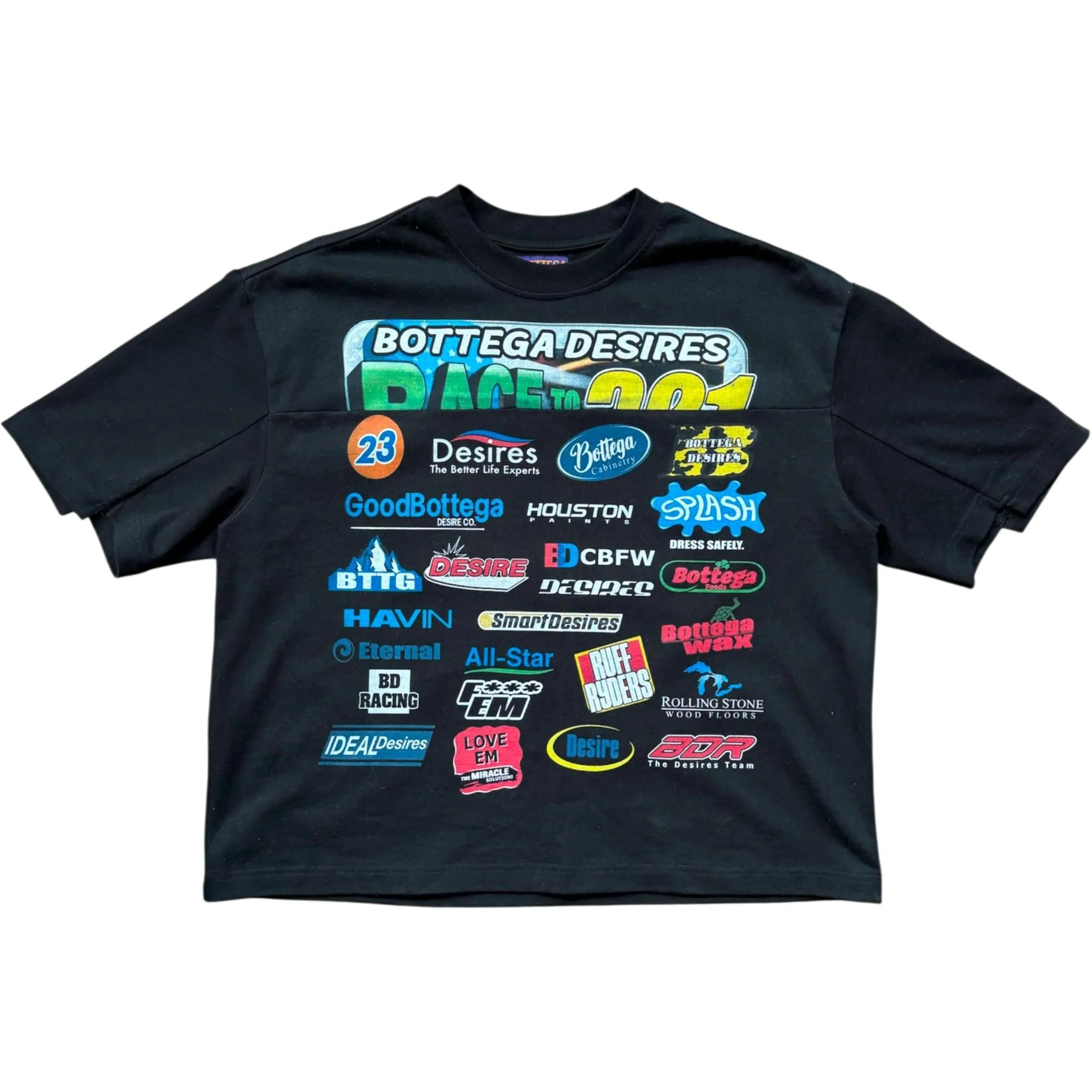 Bottega Desires "Race" Black T-Shirt