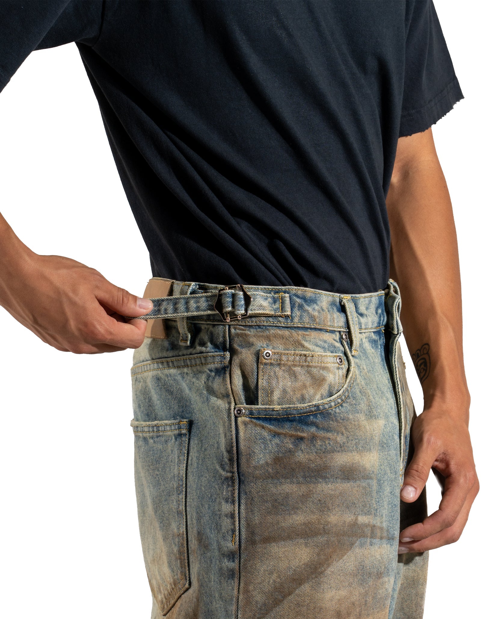 Mint Crew "Mud Washed" Baggy Jeans