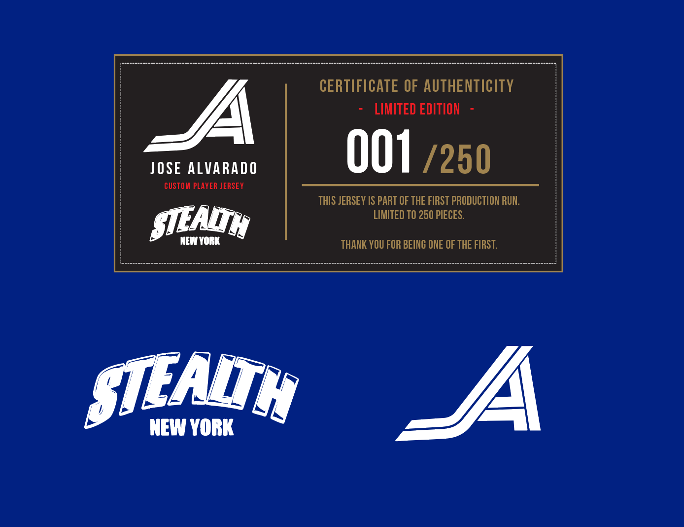 Jose Alvarado "Legacy" NY/PR Official Jersey *Limited Edition Pre-Order*
