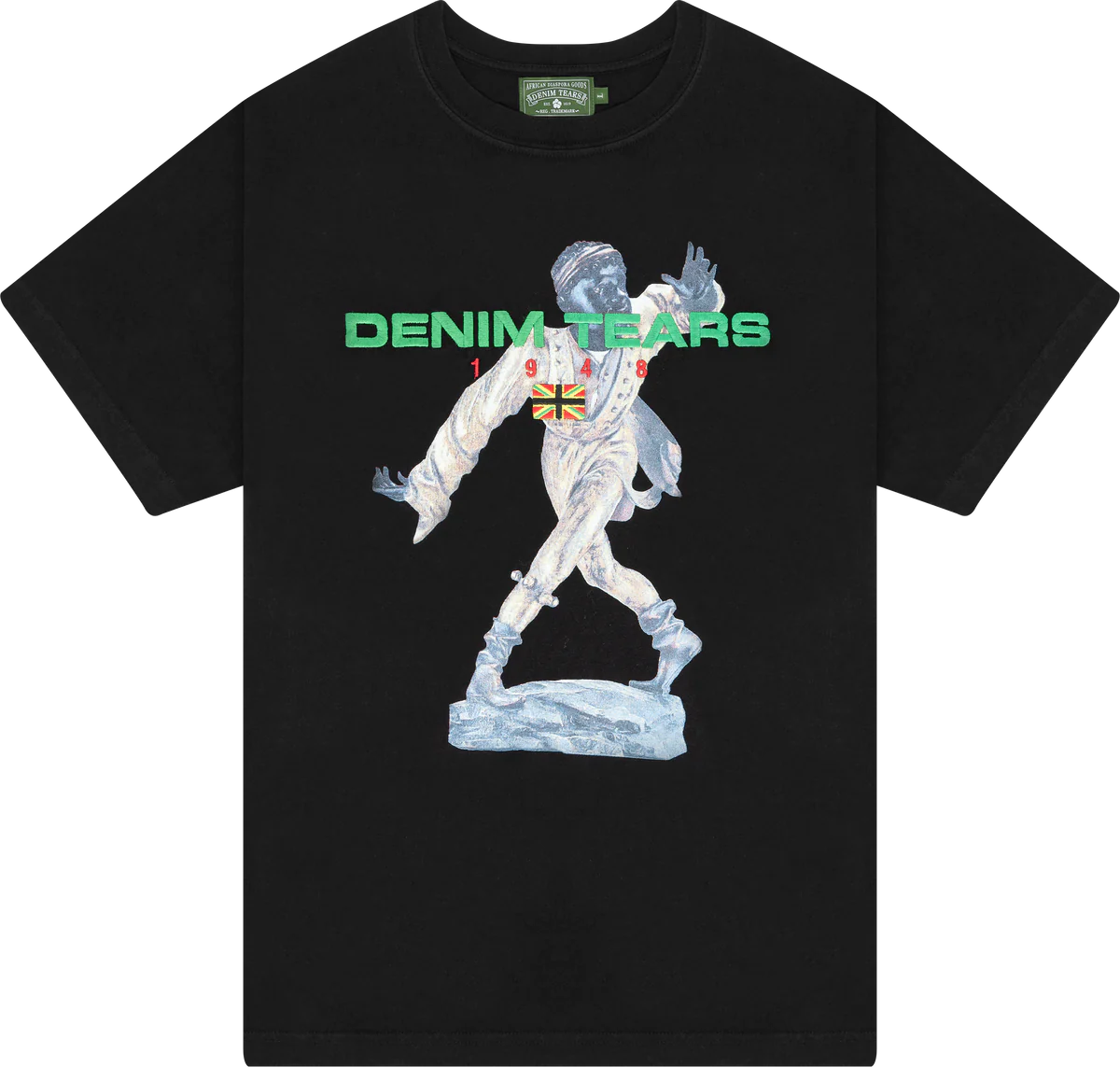 Denim Tears Porcelain Figure Black Tee