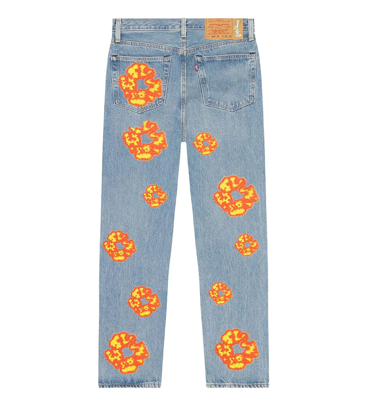 Denim Tears "Offset Tears" Light Wash Denim Jeans