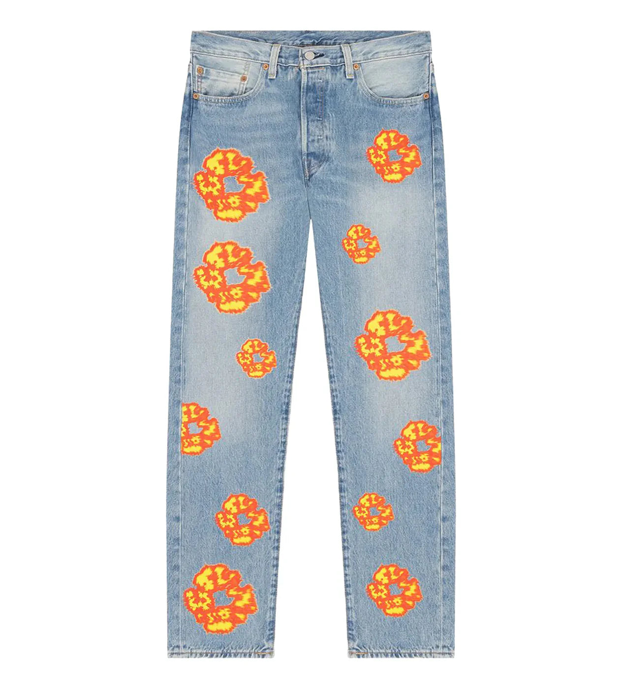 Denim Tears "Offset Tears" Light Wash Denim Jeans