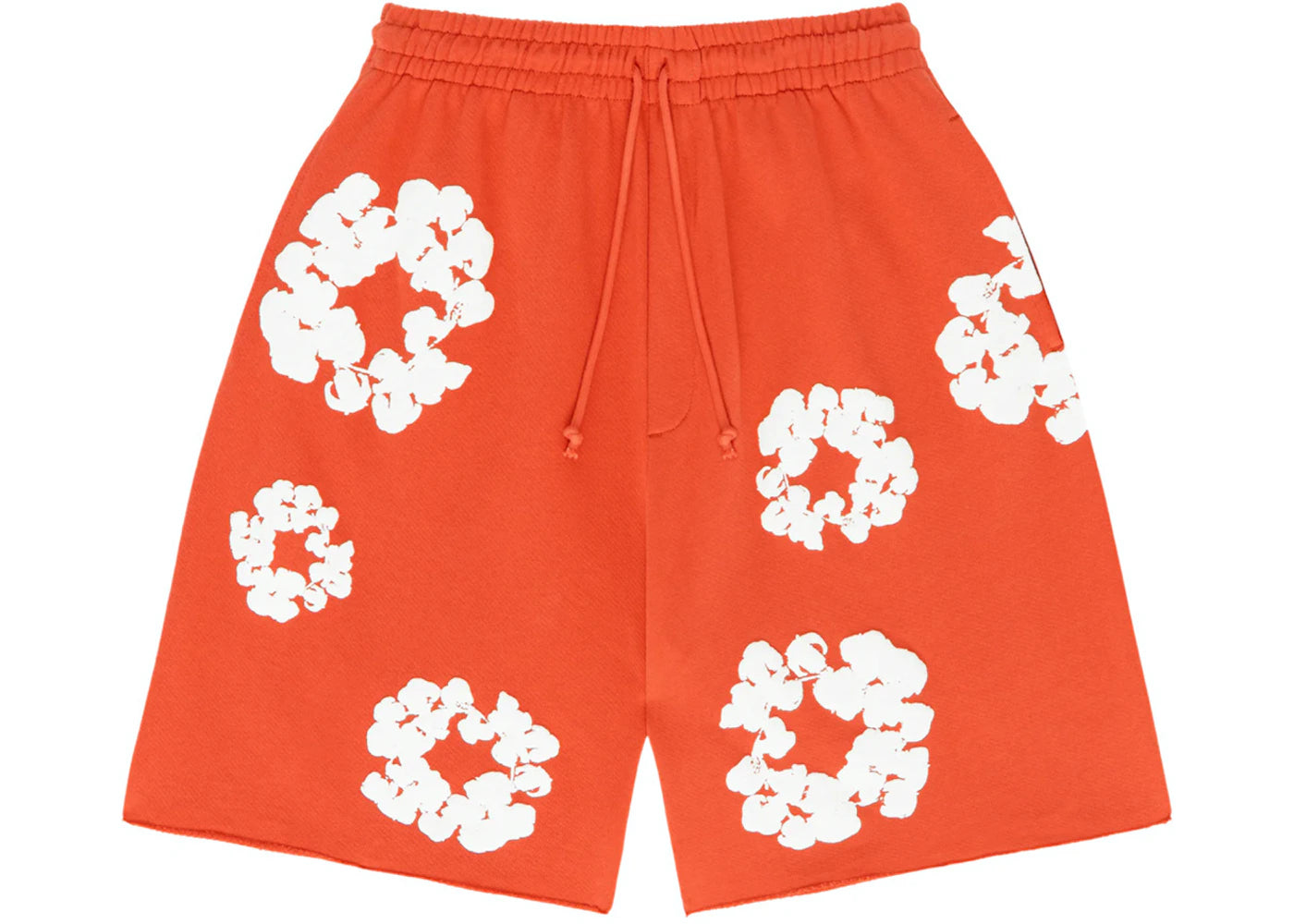 Denim Tears Cotton Wreath Orange Shorts Denim Tears Cotton Wreath Orange Shorts