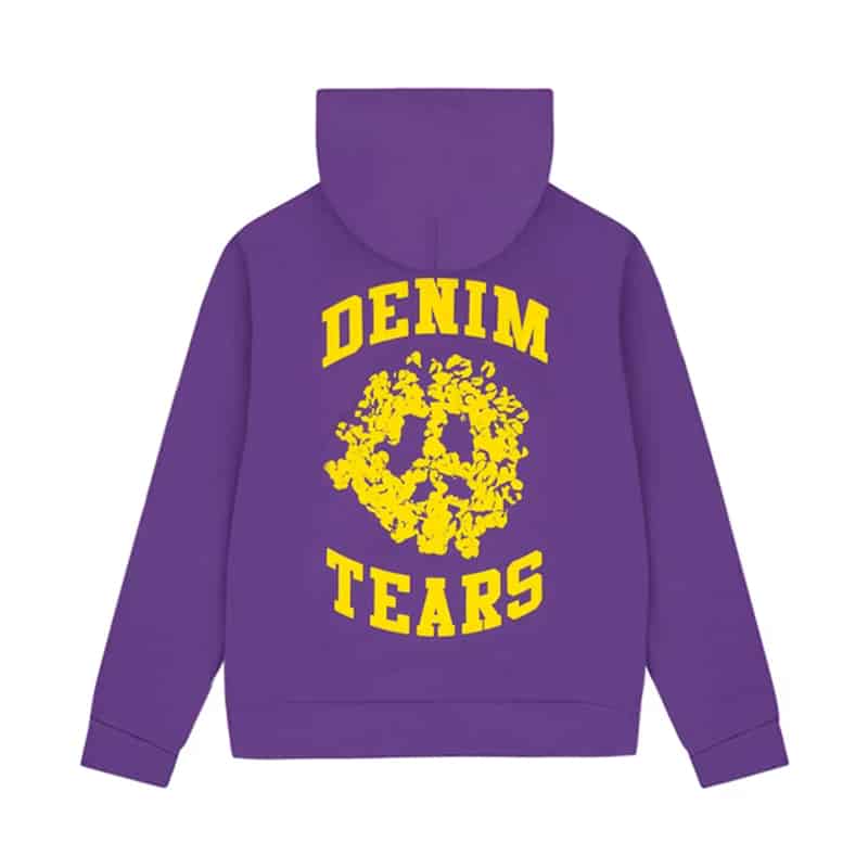 Denim Tears University Purple Zip-Up Hoodie