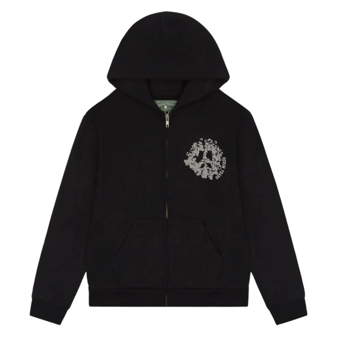 Denim Tears Black University Zip Up Hoodie