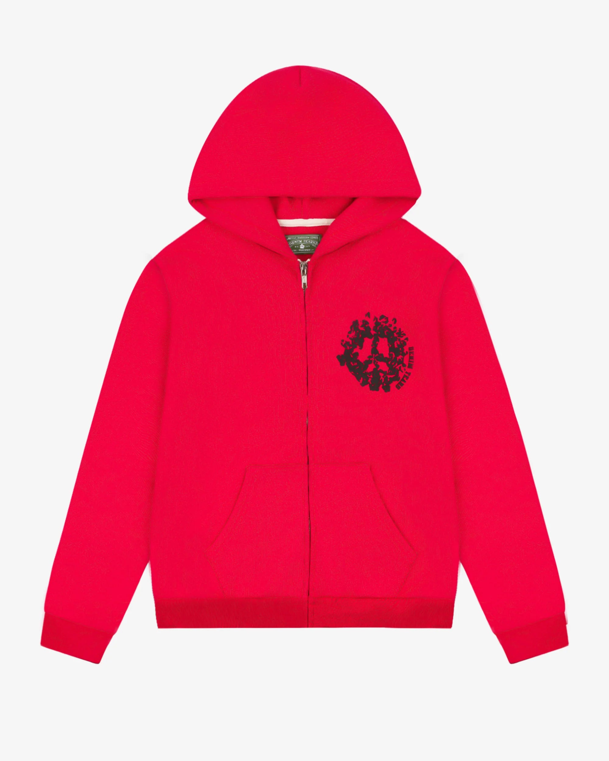 Denim Tears University Red Zip-Up Hoodie
