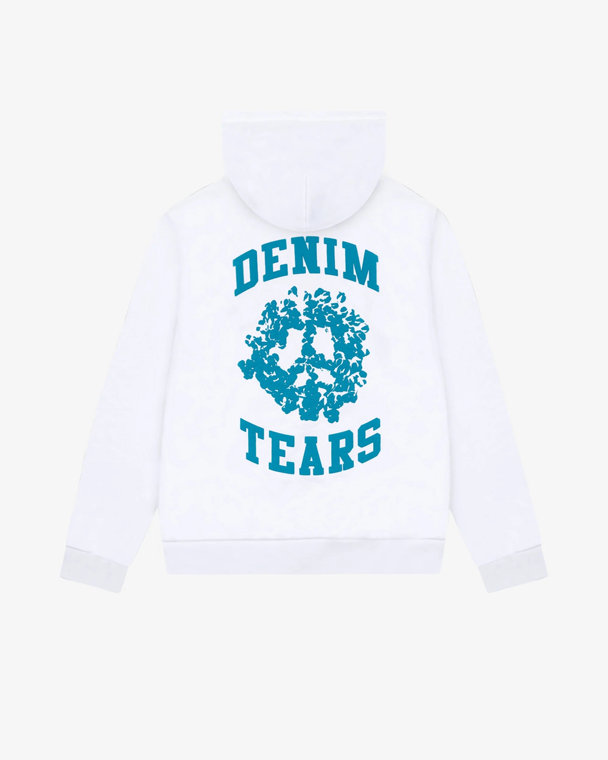 Denim Tears University White Zip-Up Hoodie