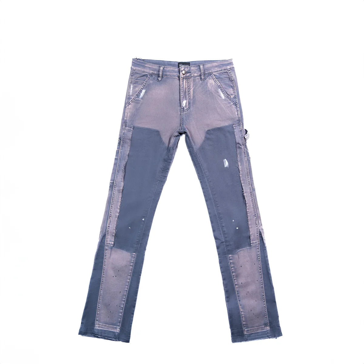 Triple 7s Grey Flared Denim