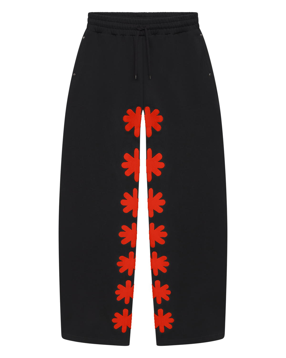 Lost Shdws "Single Layered" Black/Red Og Logo Sweatpants
