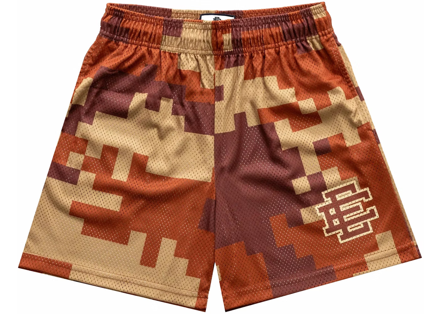 Eric Emanuel Dark Brown Digital Camo Shorts