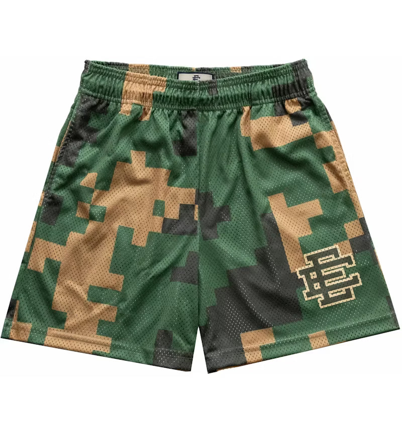 Eric Emanuel Dark Green Digital Camo Shorts
