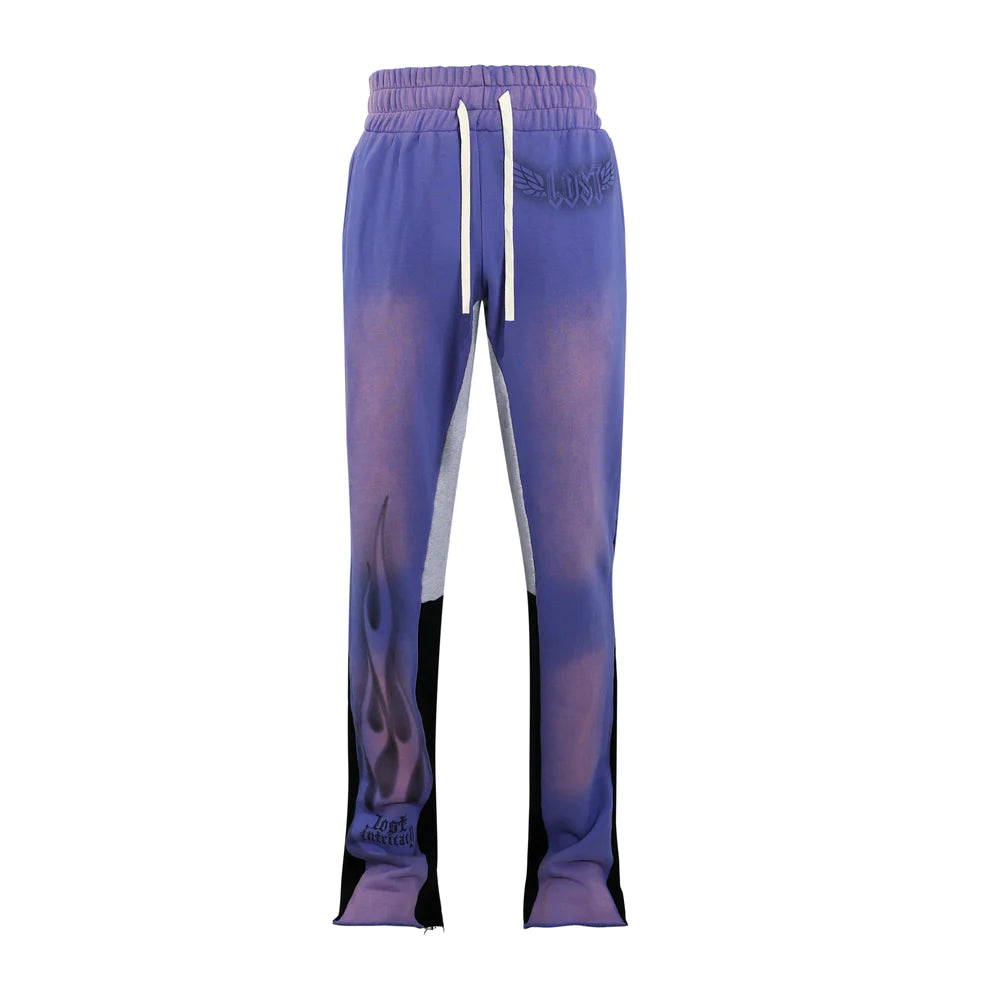Lost Intricacy "Lavender" Flare Sweatpants
