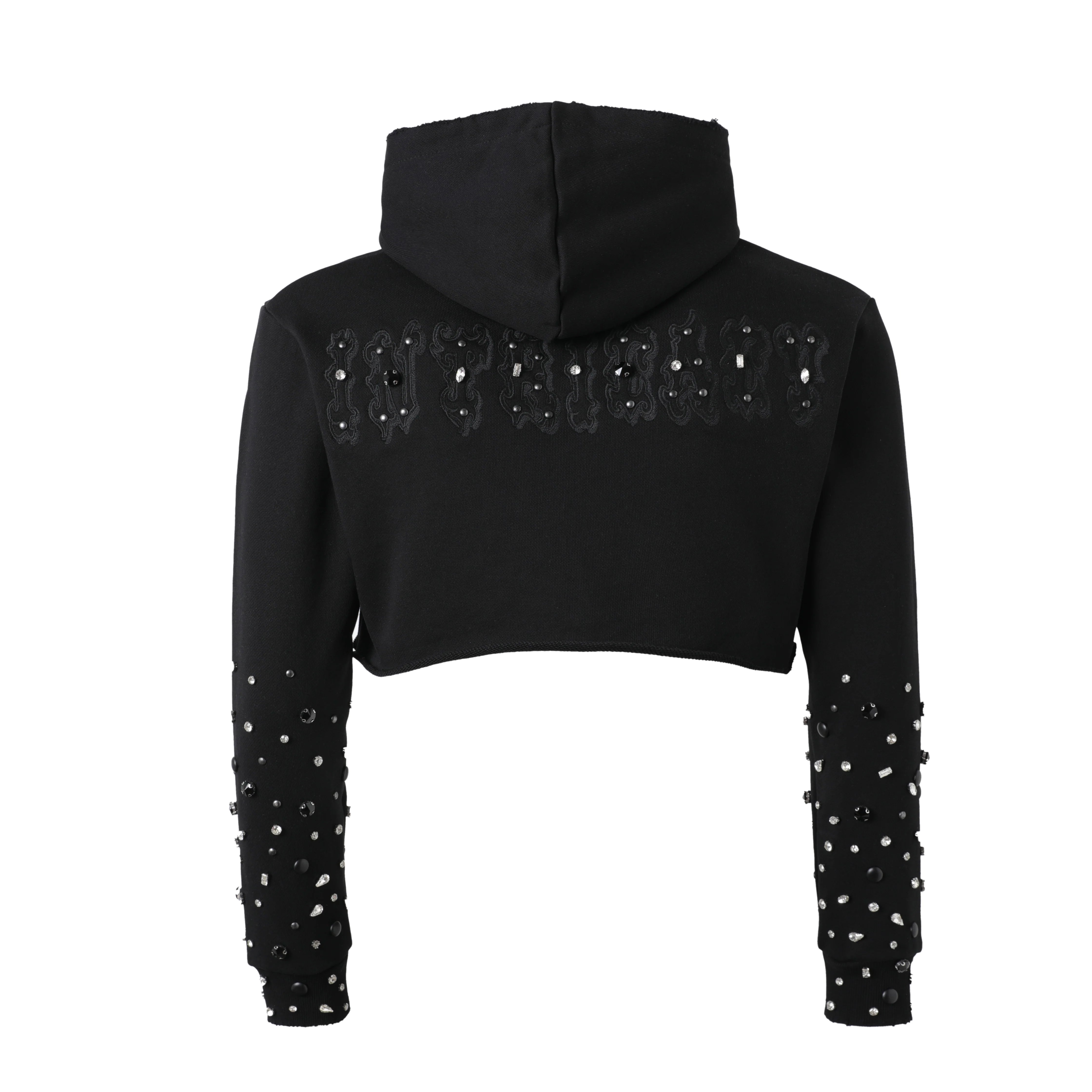 Lost intricacy "Black Patch" Women's Zip-Up Hoodie