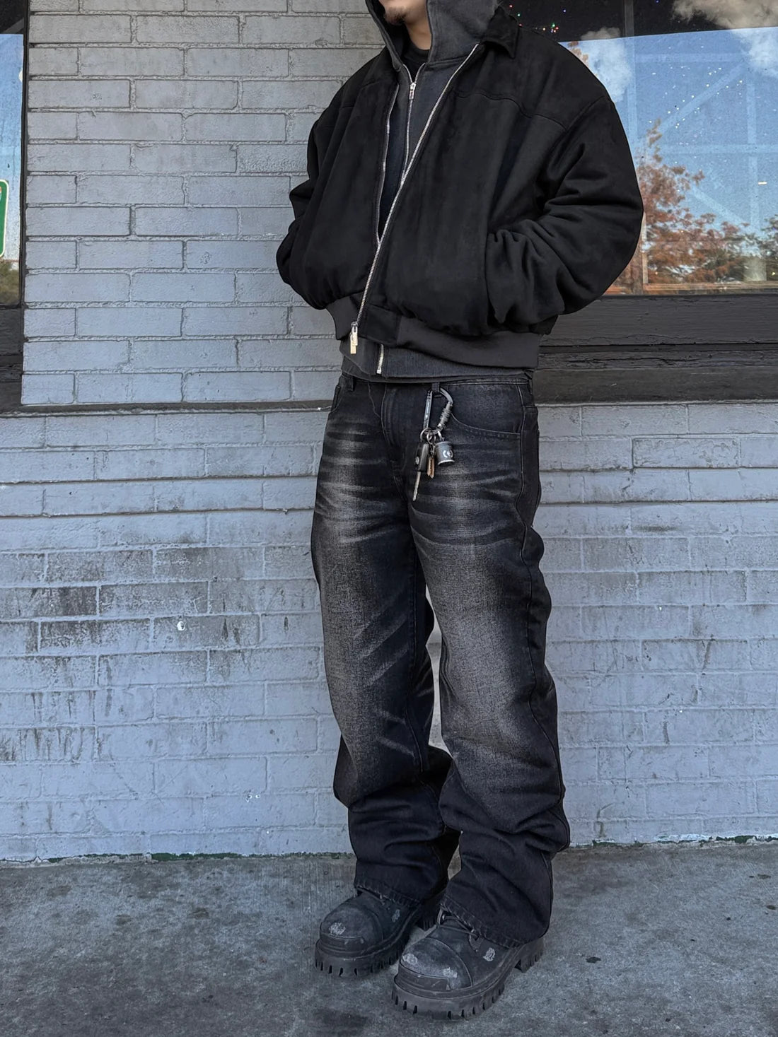 Mintcrew "2001" Black Washed Jeans