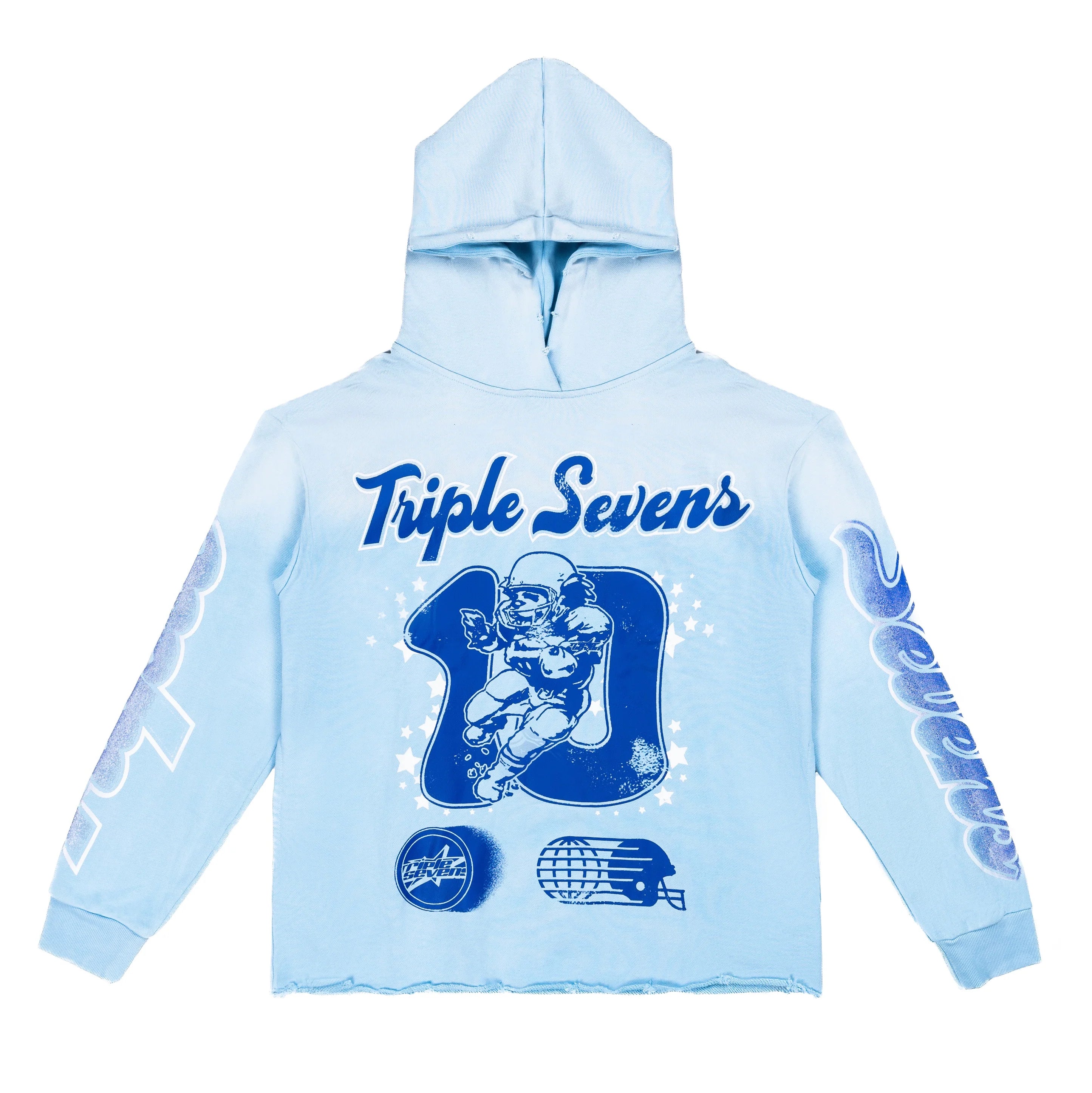 Triple 7s "All Star" Blue Hoodie