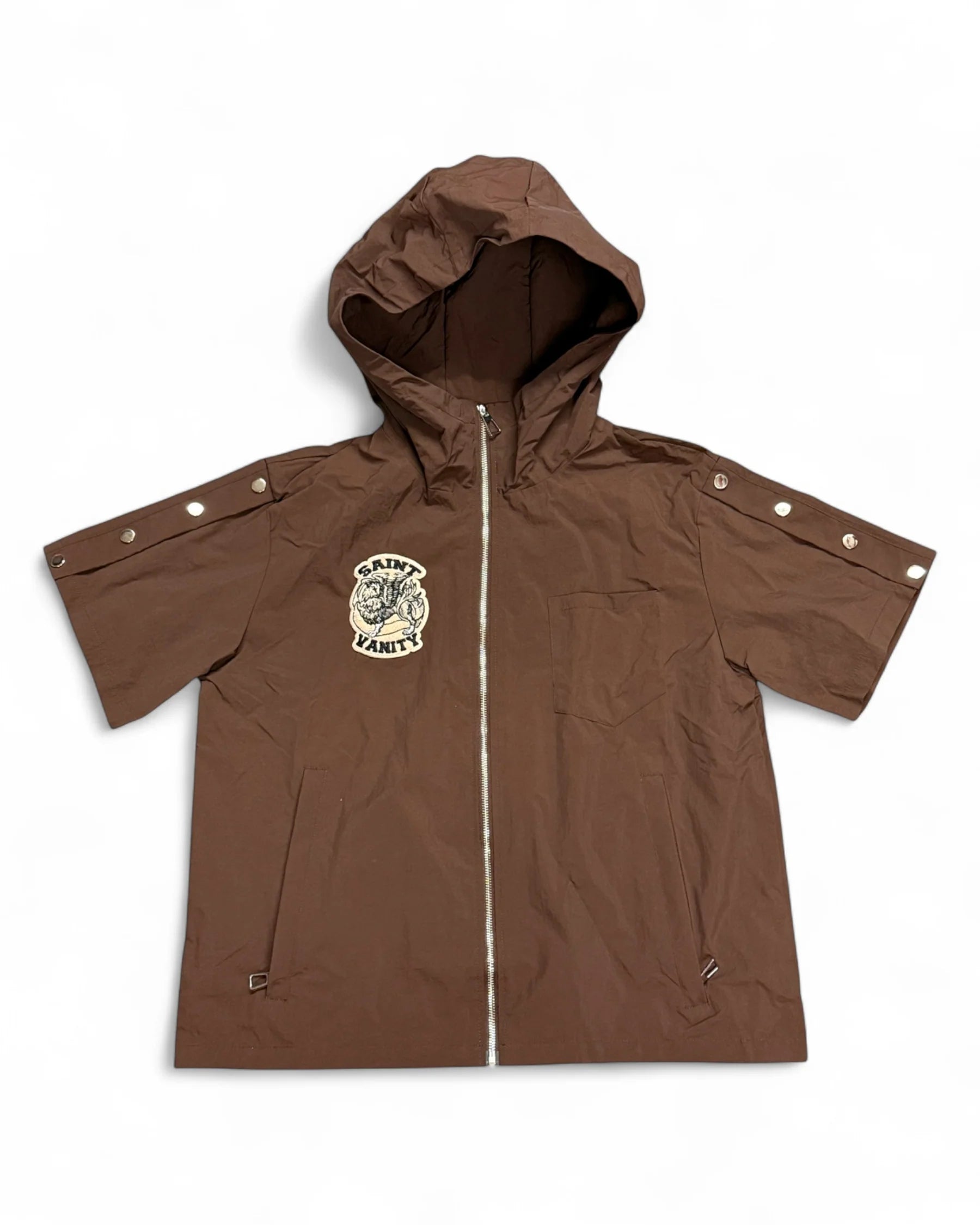 Saint Vanity "Brown" Nylon Top