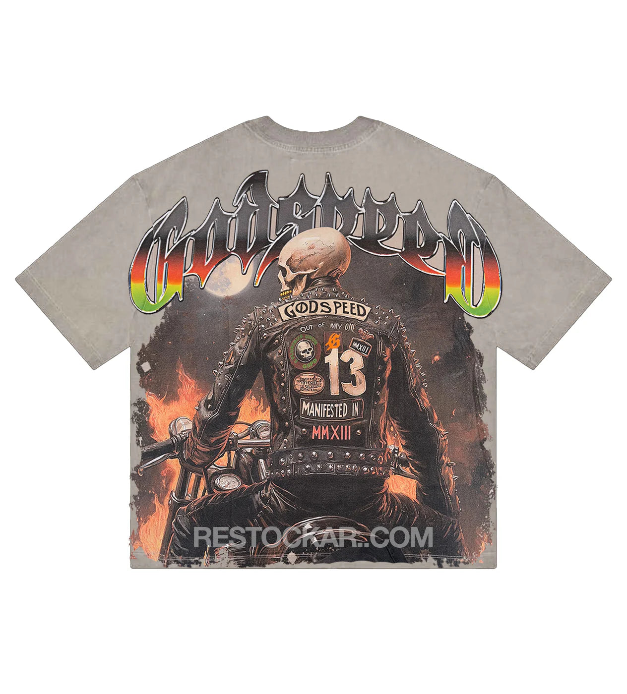 Godspeed "Biker Nation" Grey T-Shirt