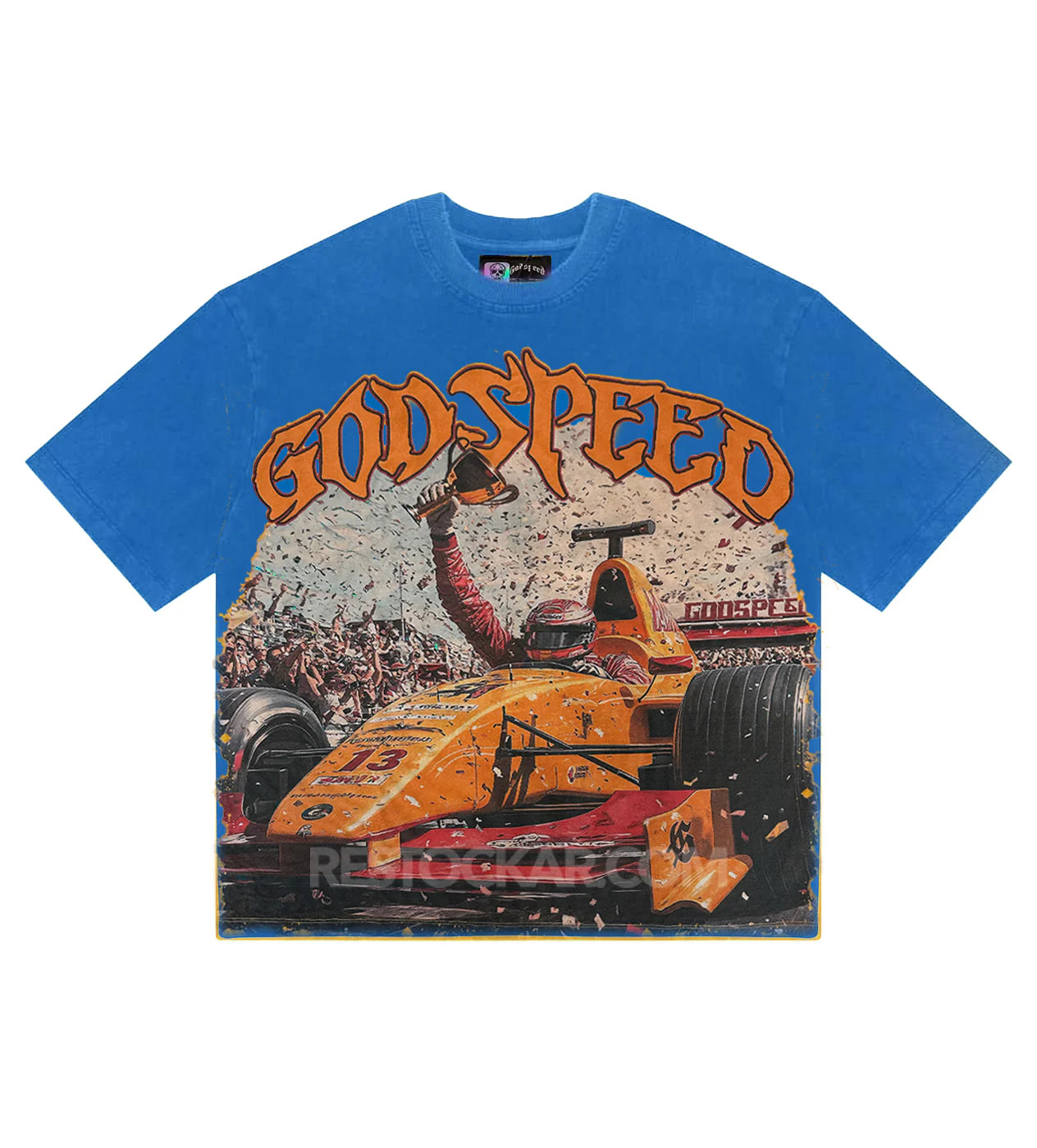 Godspeed "Finish Line" Blue T-Shirt