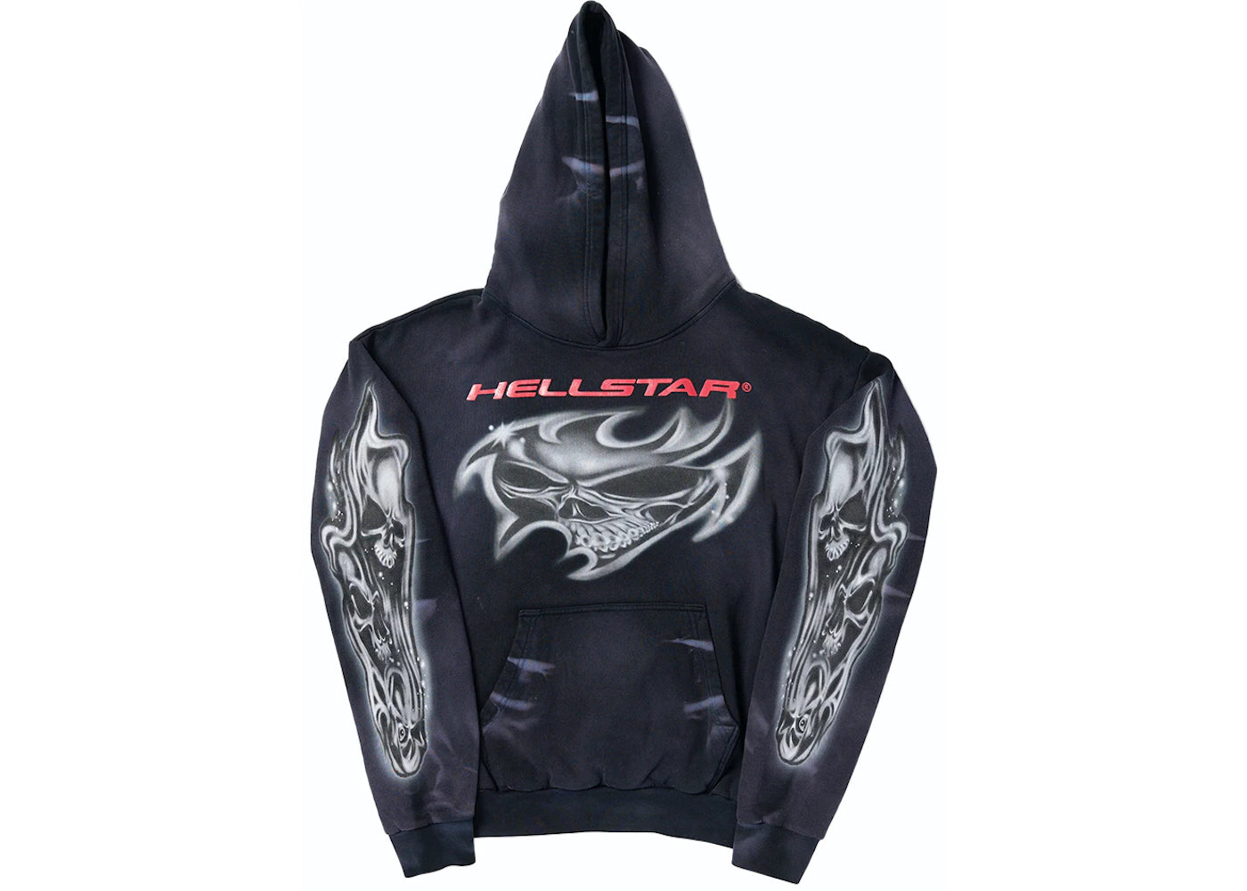 Hellstar Airbrushed Skull Hoodie