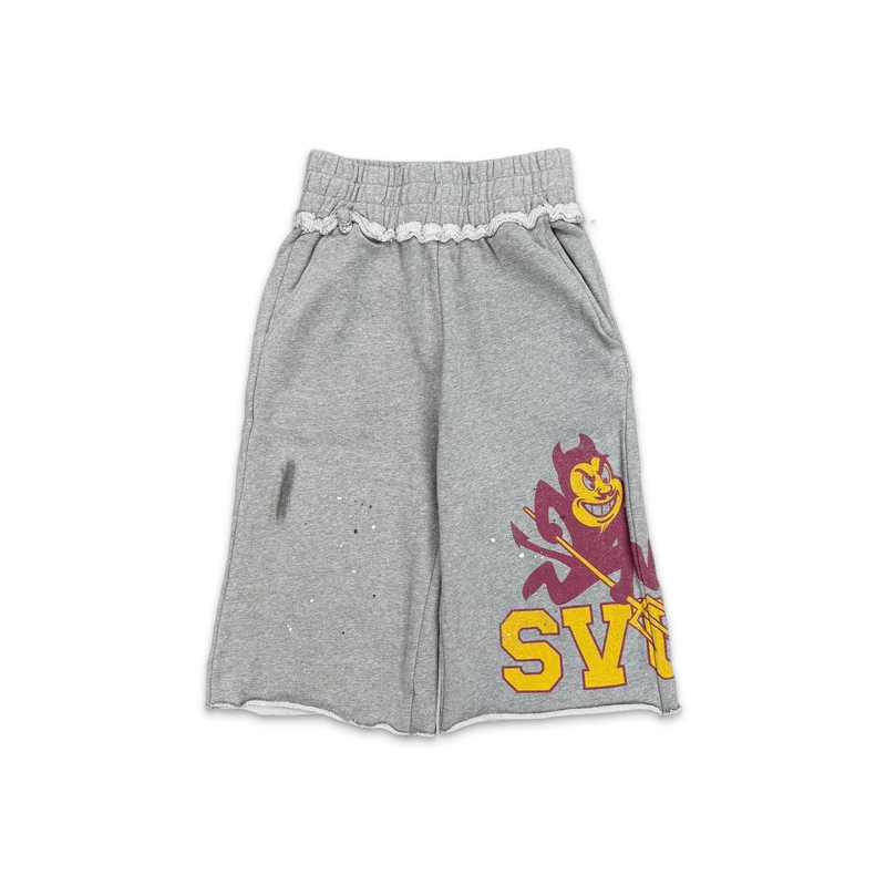 Saint Vanity “Sun Devil” Long Grey Shorts