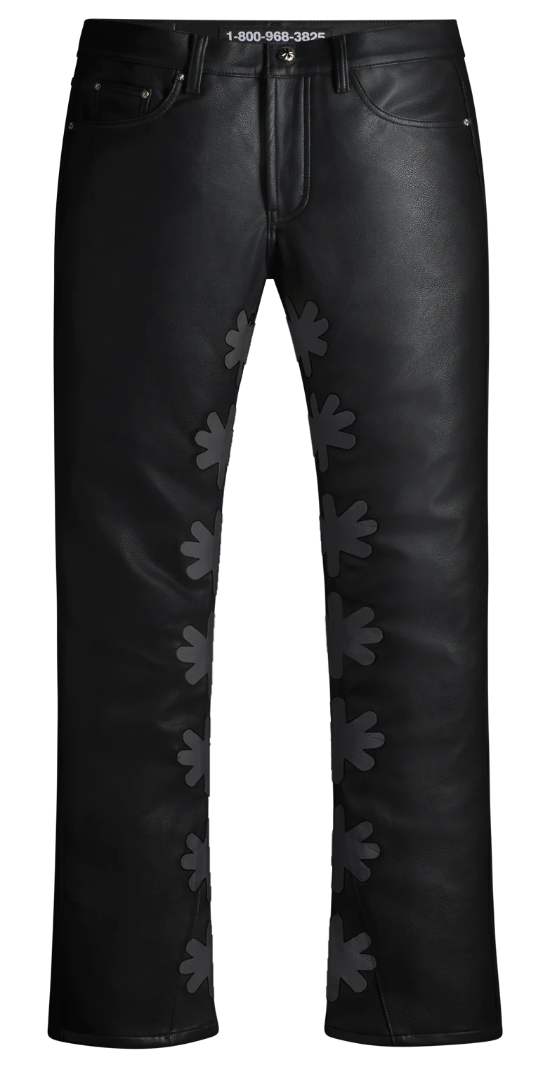 Lost SHDWS Black/Black Leather Pants