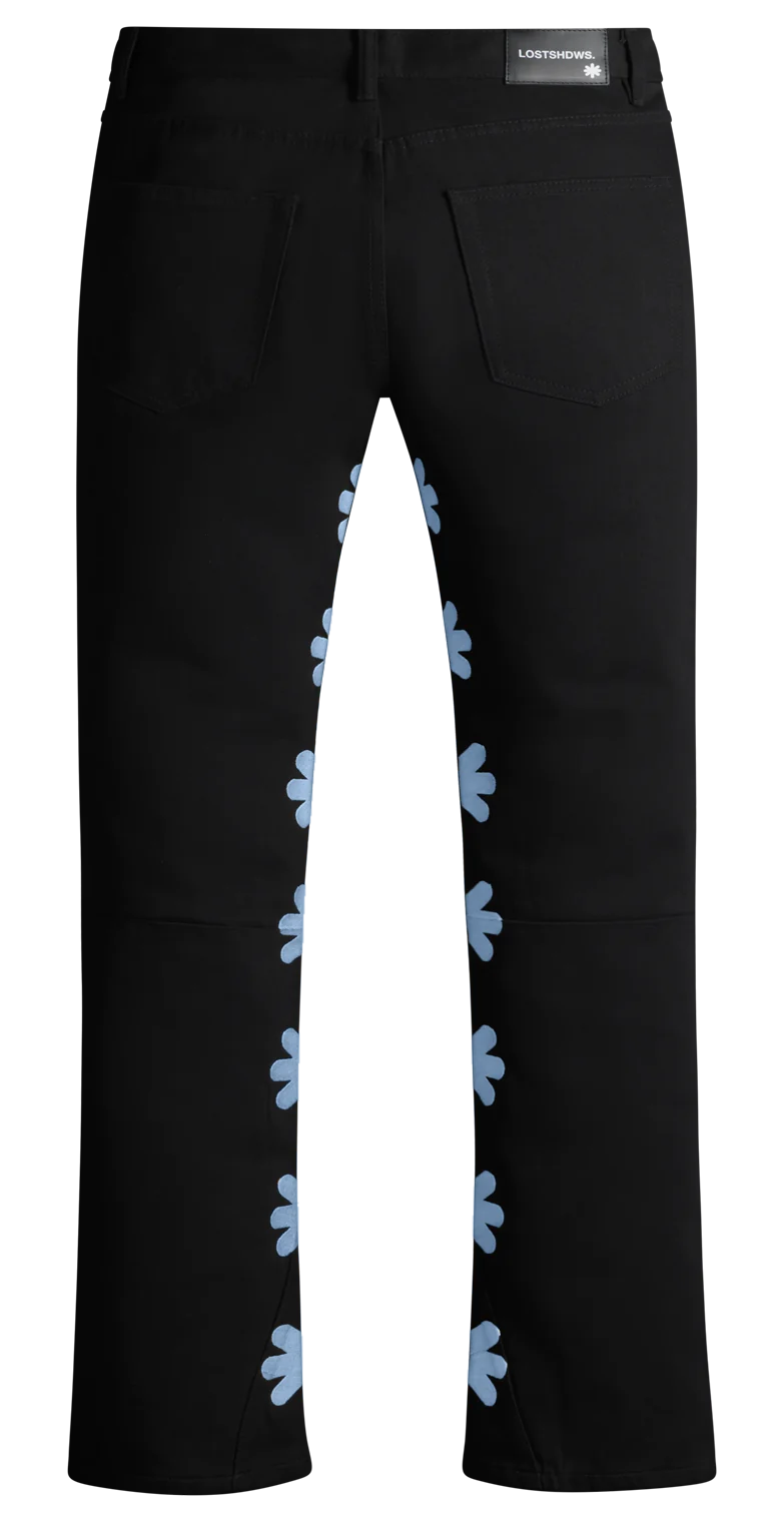 Lost SHDWS Black/Powder Blue Denim Jeans