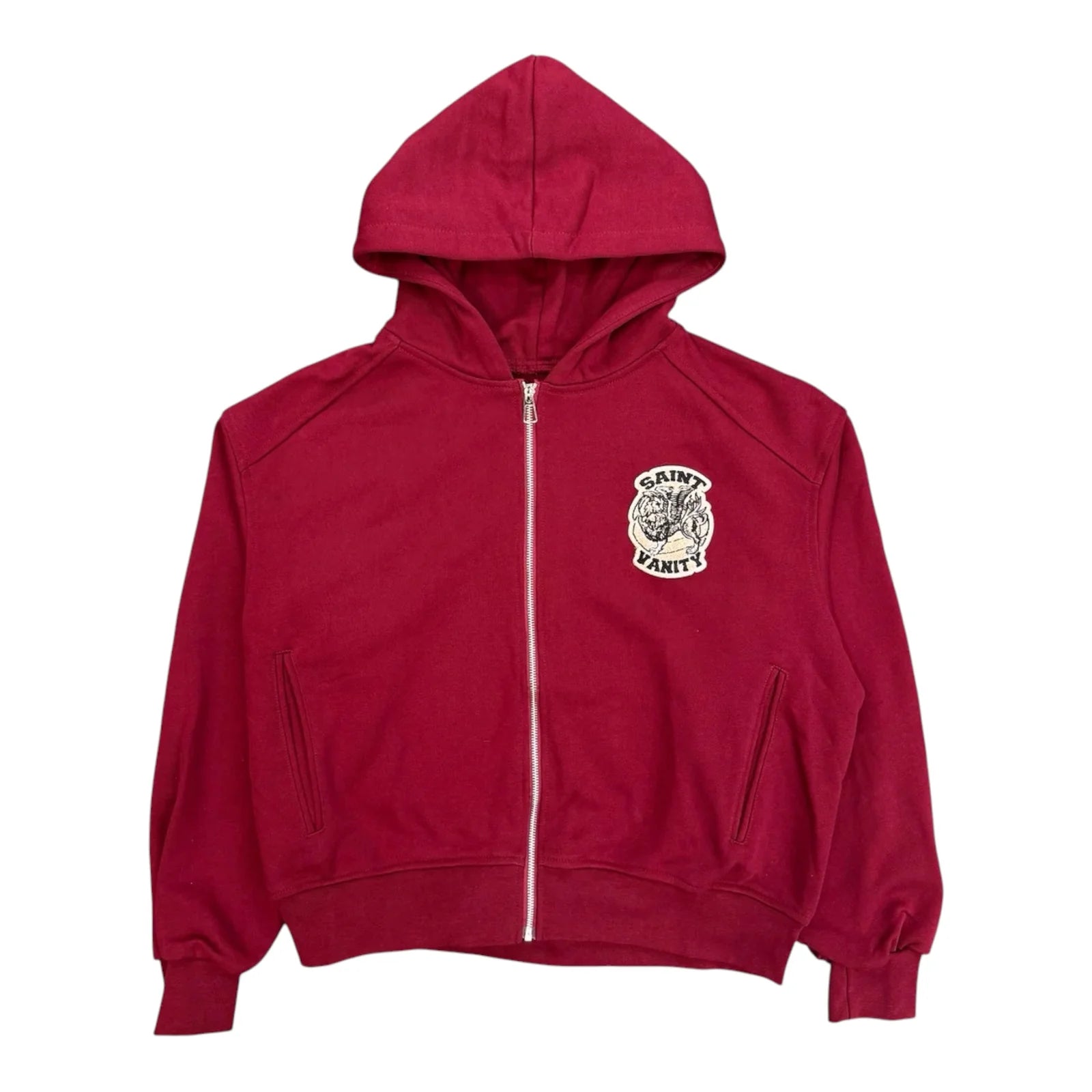 Saint Vanity "Uniform" Crimson Zip-Up Hoodie