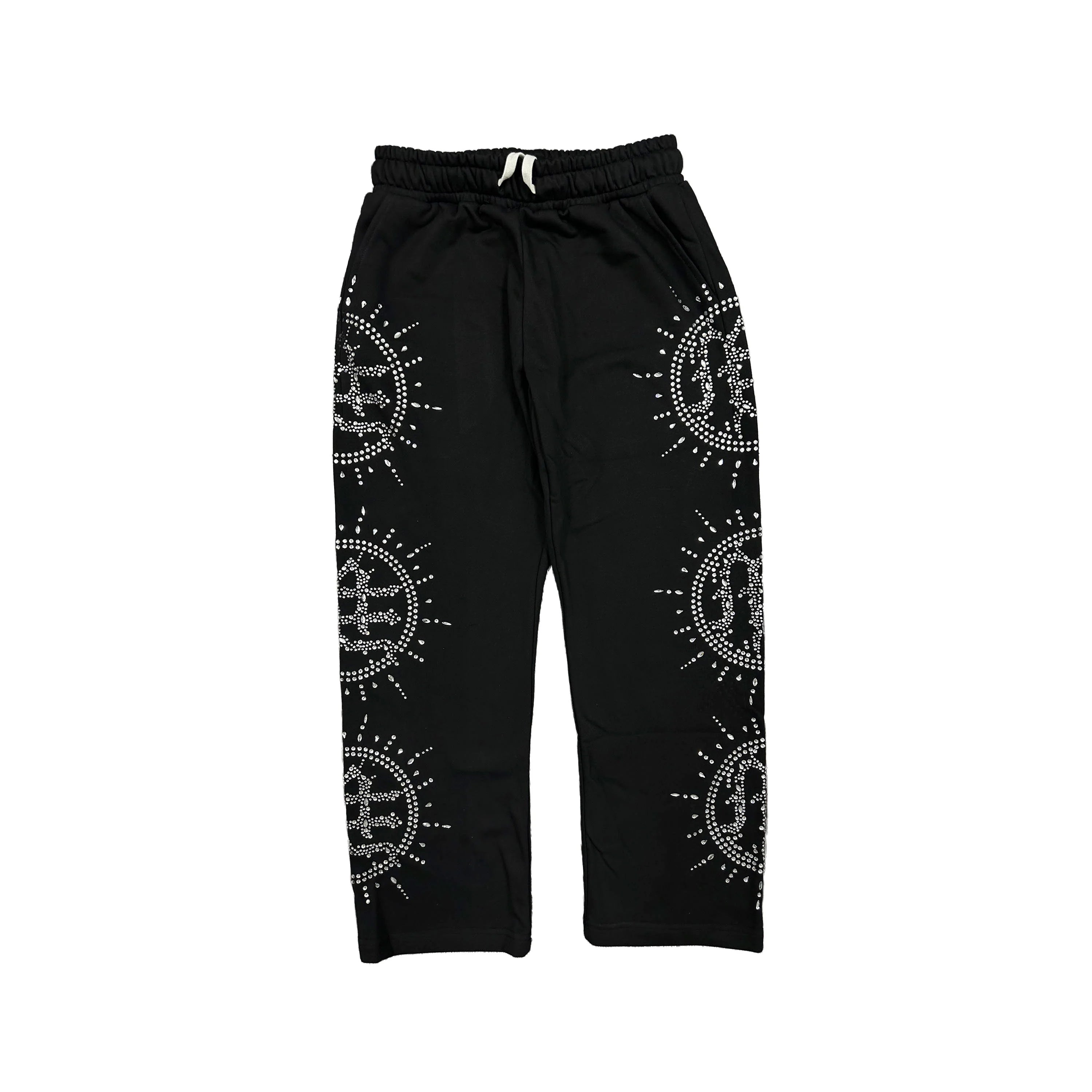 Mixed Emotions "Eclipse" Black Rhinestone Sweatpants