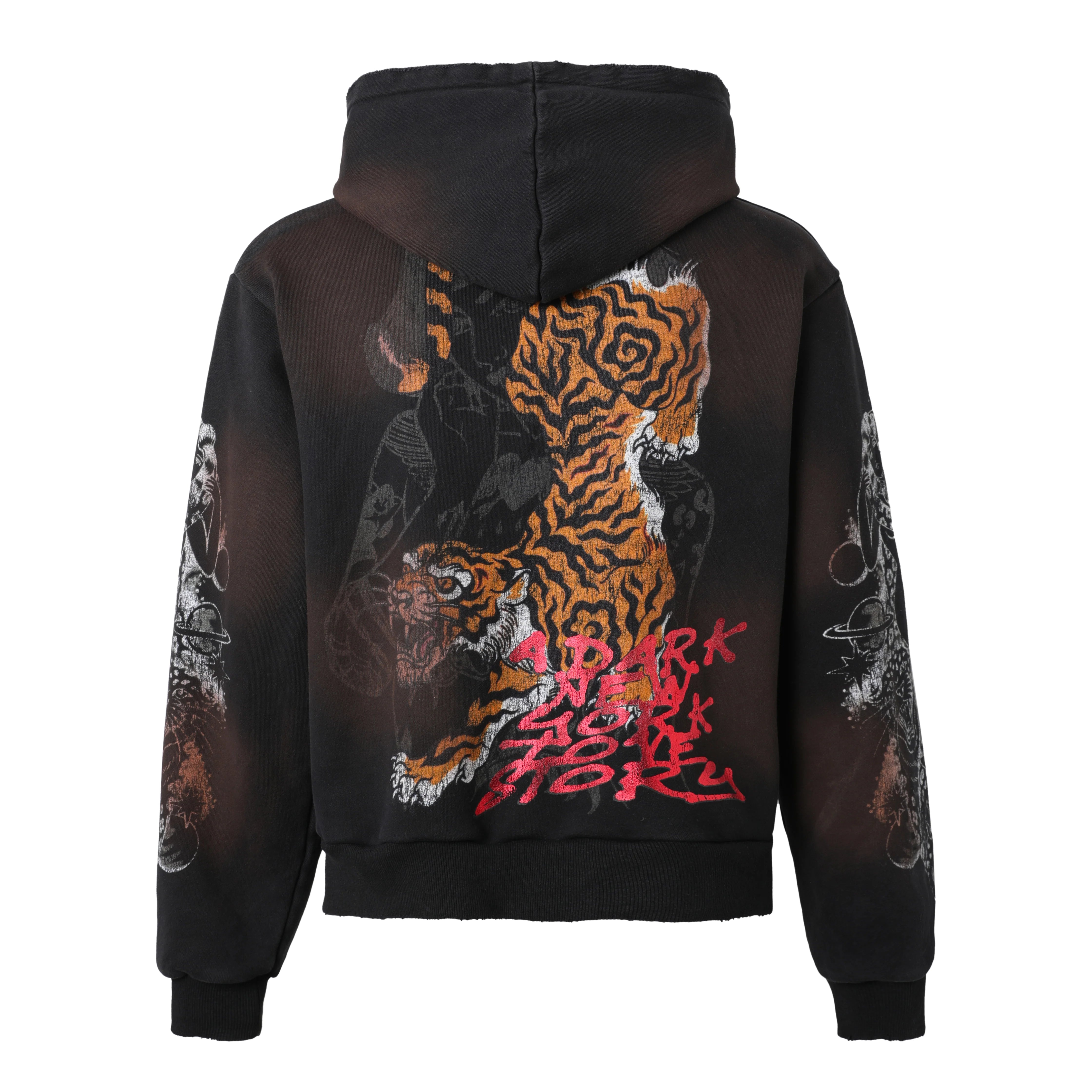 Lost Intricacy "Twin Tiger" Zip-Up Hoodie