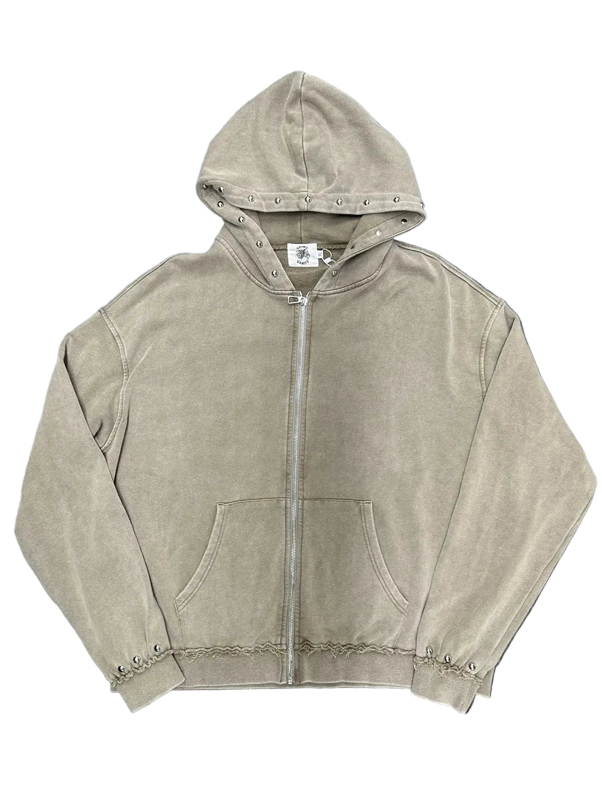 Saint Vanity "French Terry" Wheat Zip-Up Hoodie