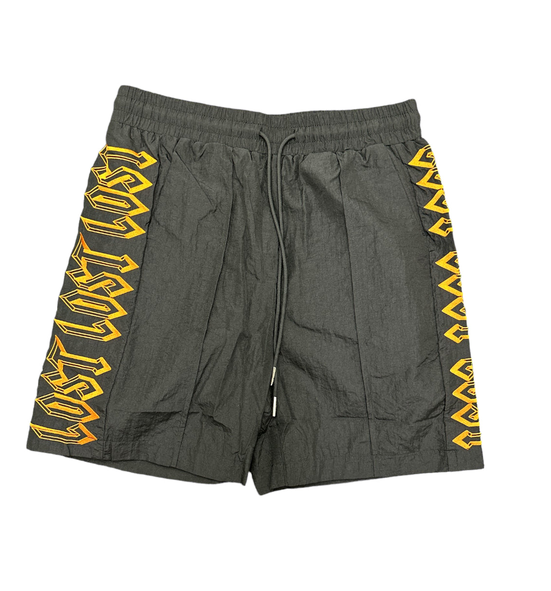 Lost Intricacy Nylon Shorts Black/Orange
