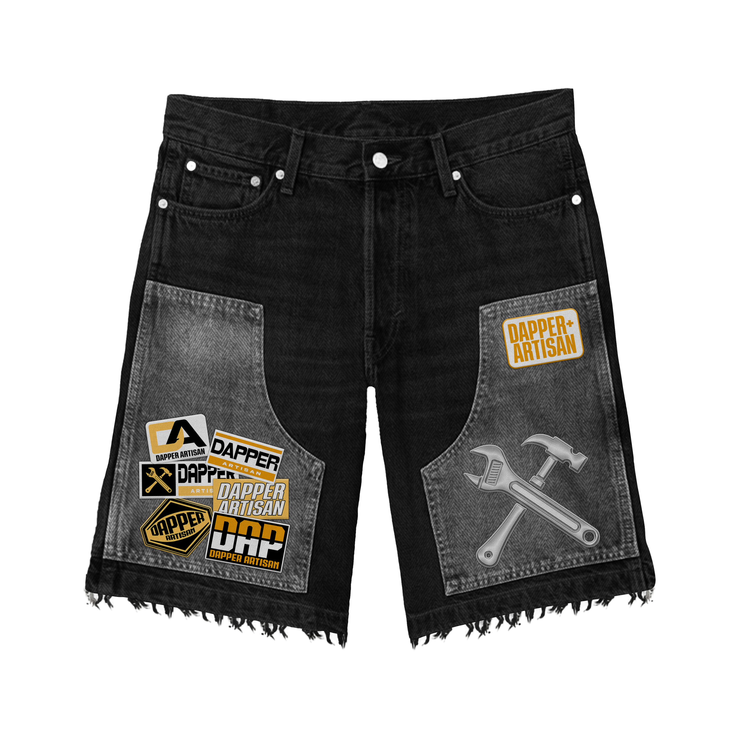 Dapper Artisan "Dapper Jorts" Black Jean Shorts