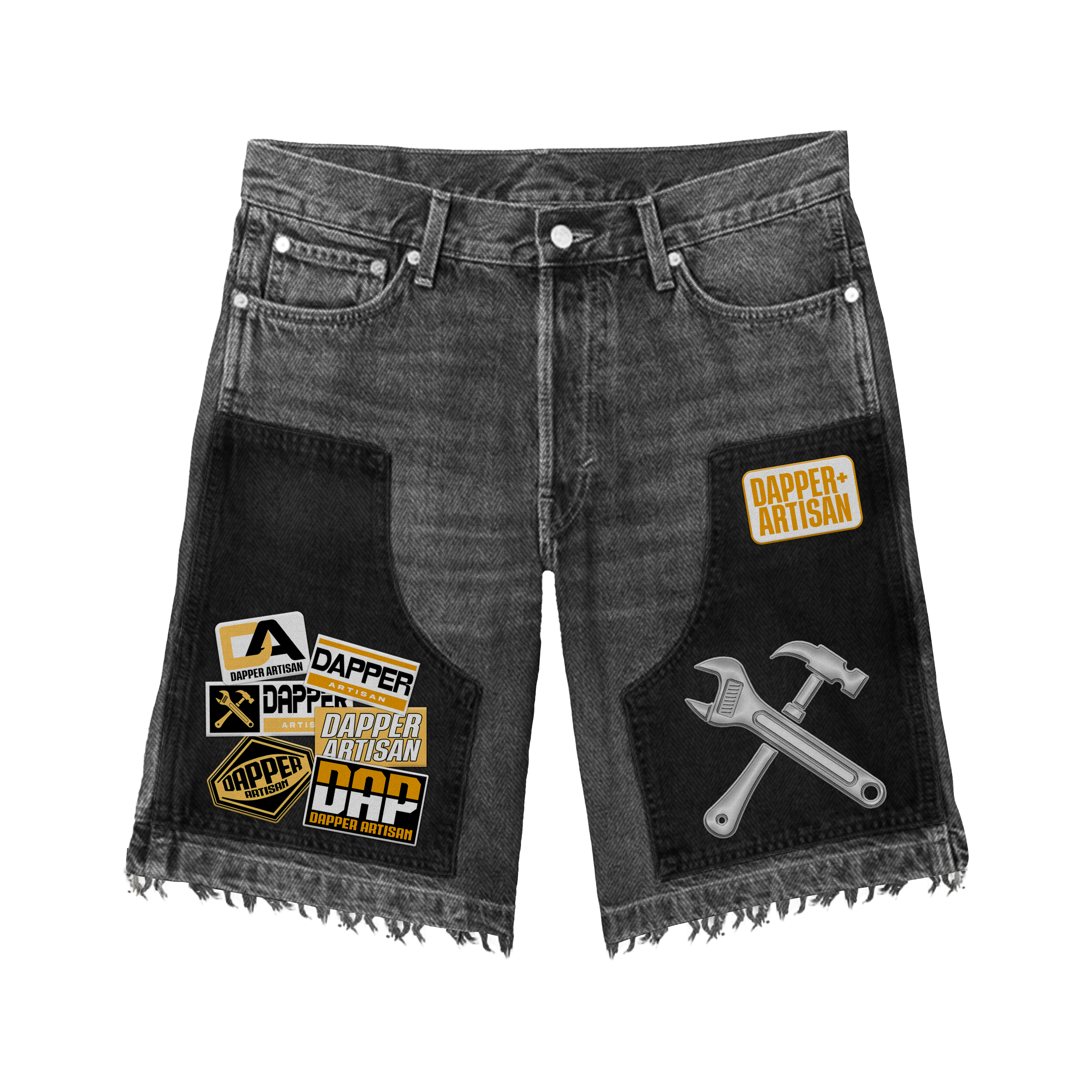 Dapper Artisan "Dapper Jorts" Grey Jean Shorts