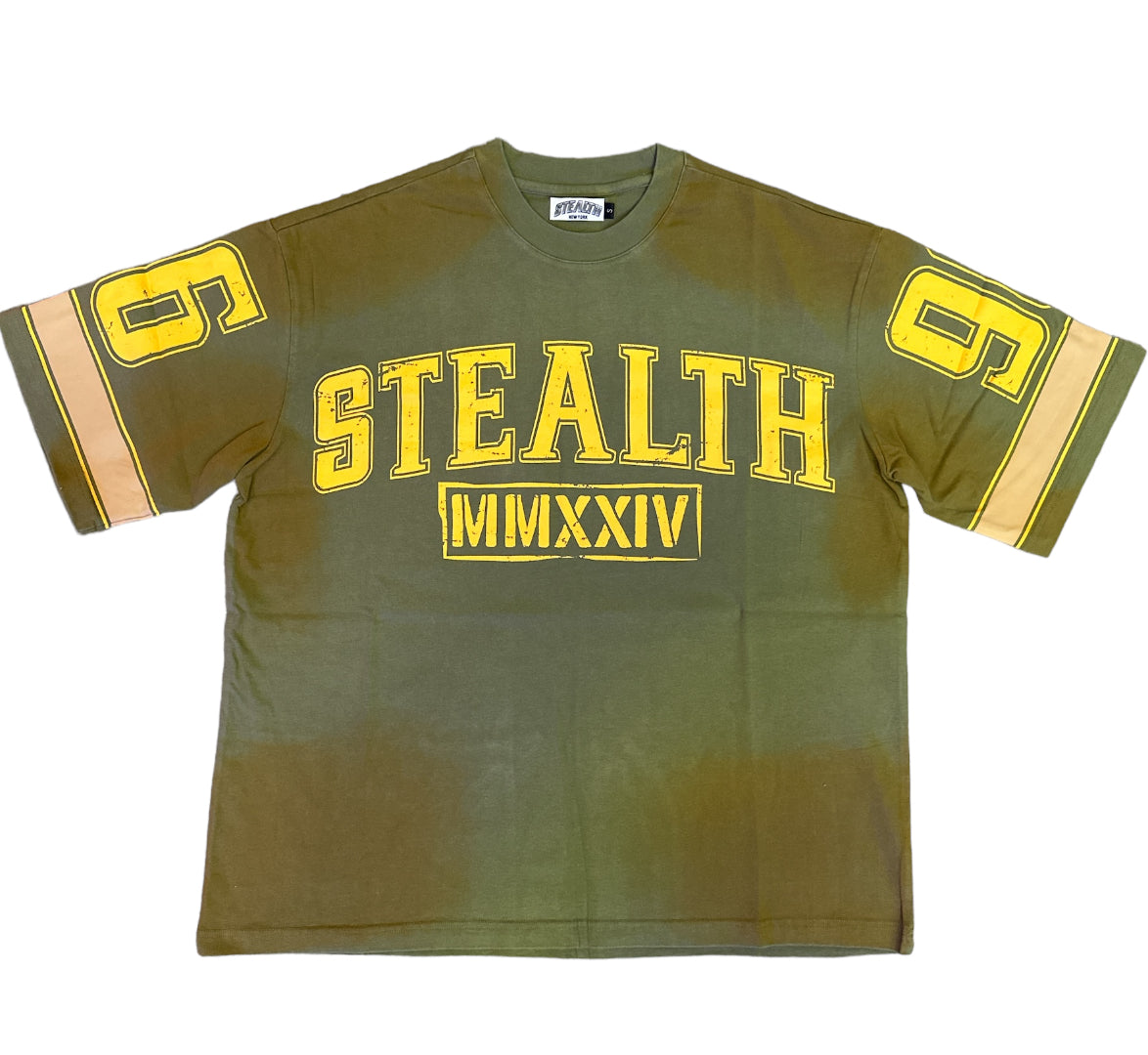 Stealth "Football 96" Olive Green T-Shirt
