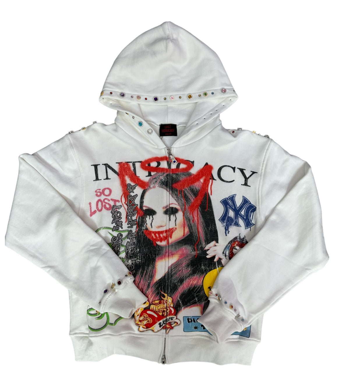 Lost Intricacy "Front Page Mag" Zip Up Hoodie