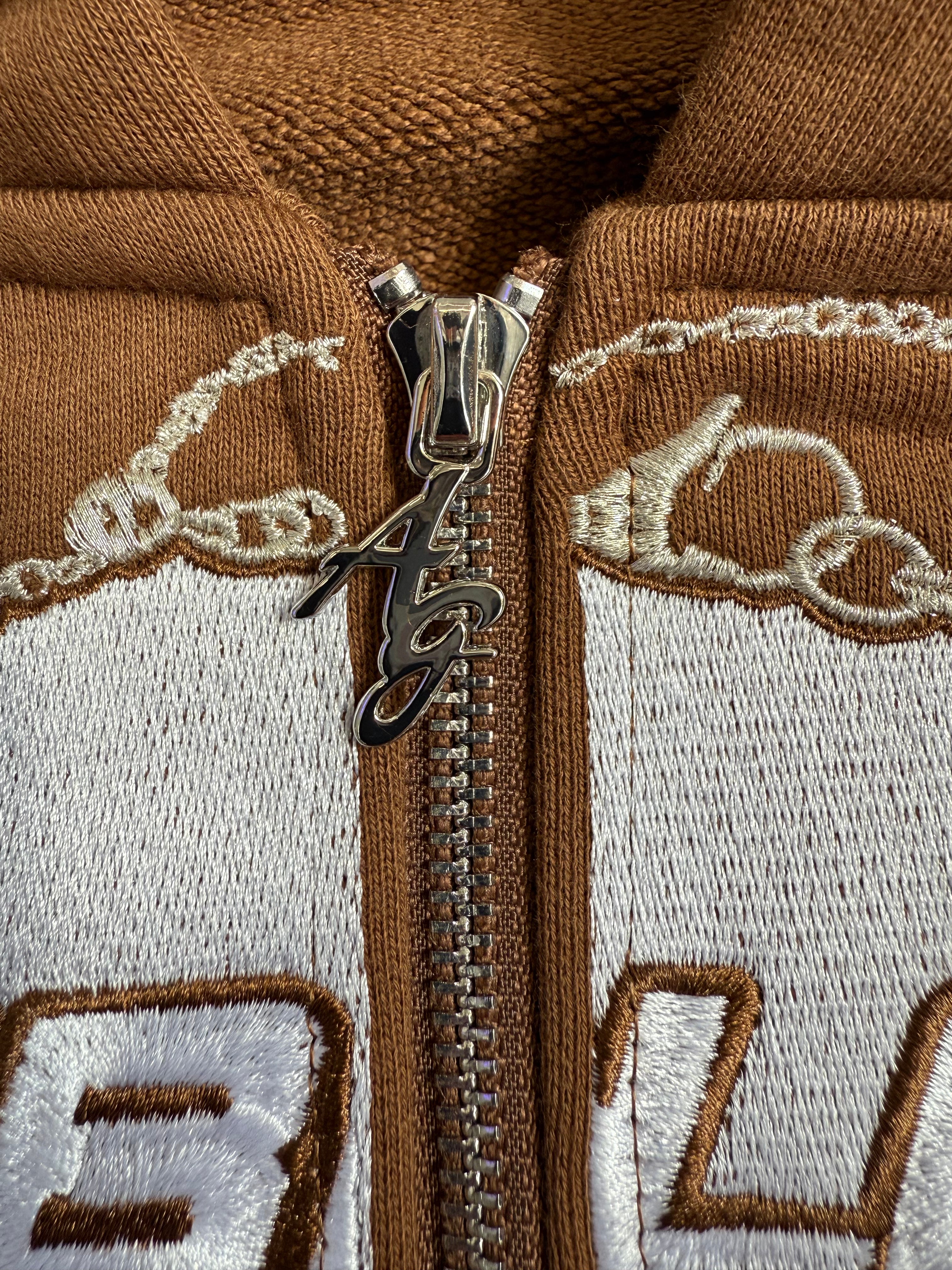 Able Garments "Chain Link" Hoodie (Brown) WOMENS