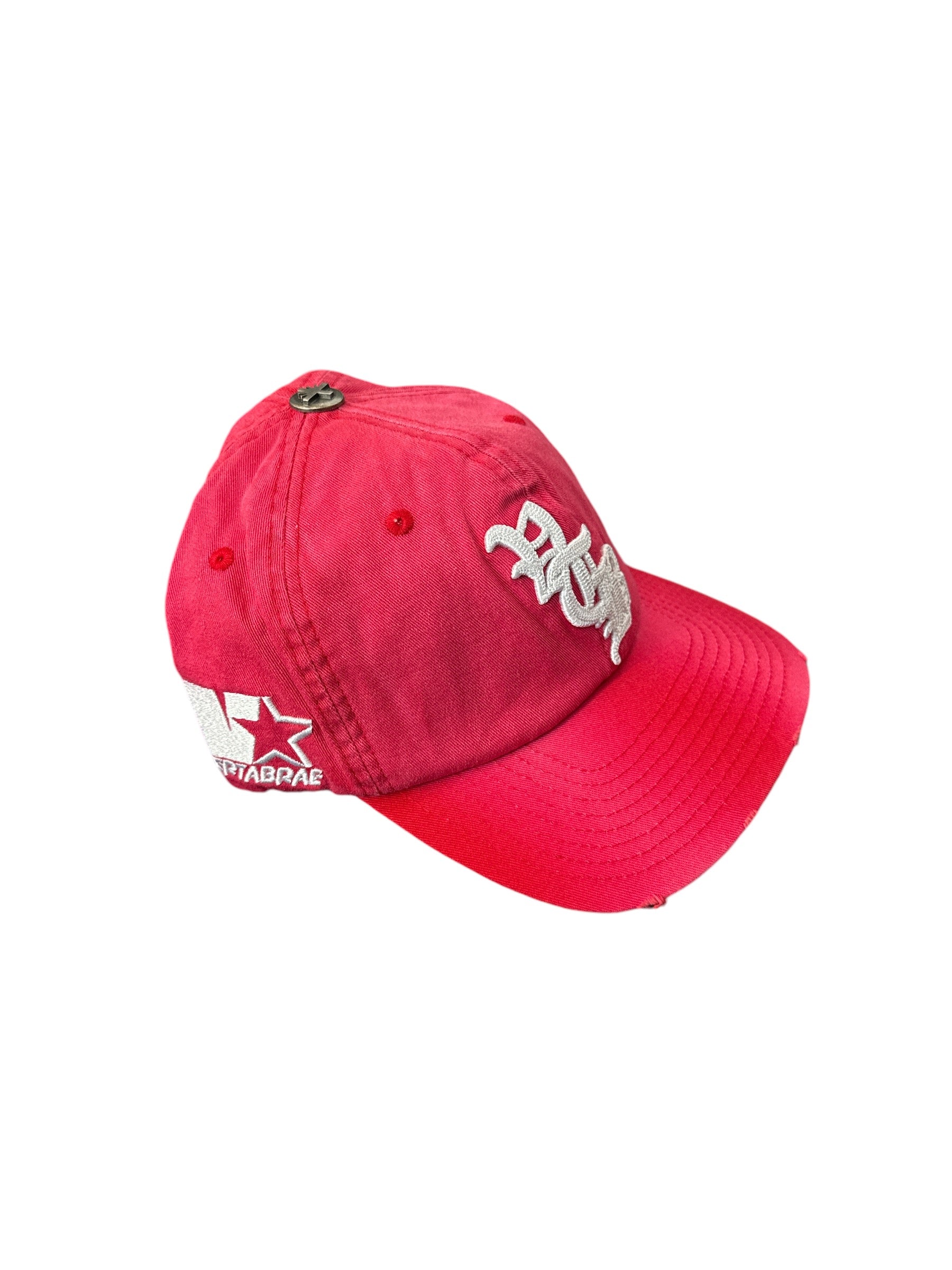 Vertabrae Red Vintage Distressed Snapback