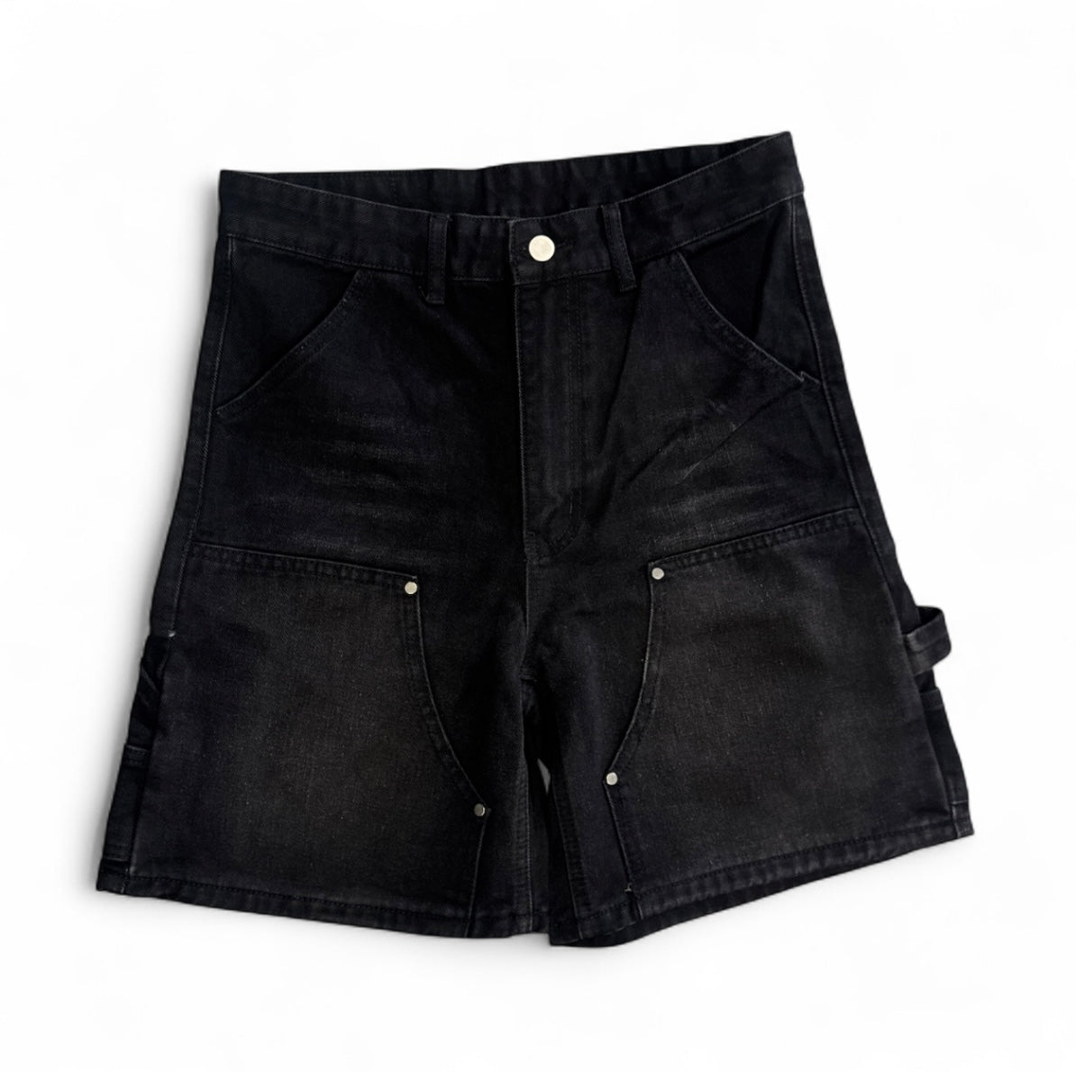 Stealth "Black Washed" Carpenter Jean Shorts
