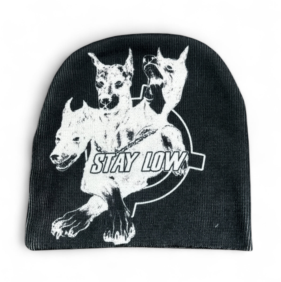 Stealth "Beware" Inverted Black Beanie