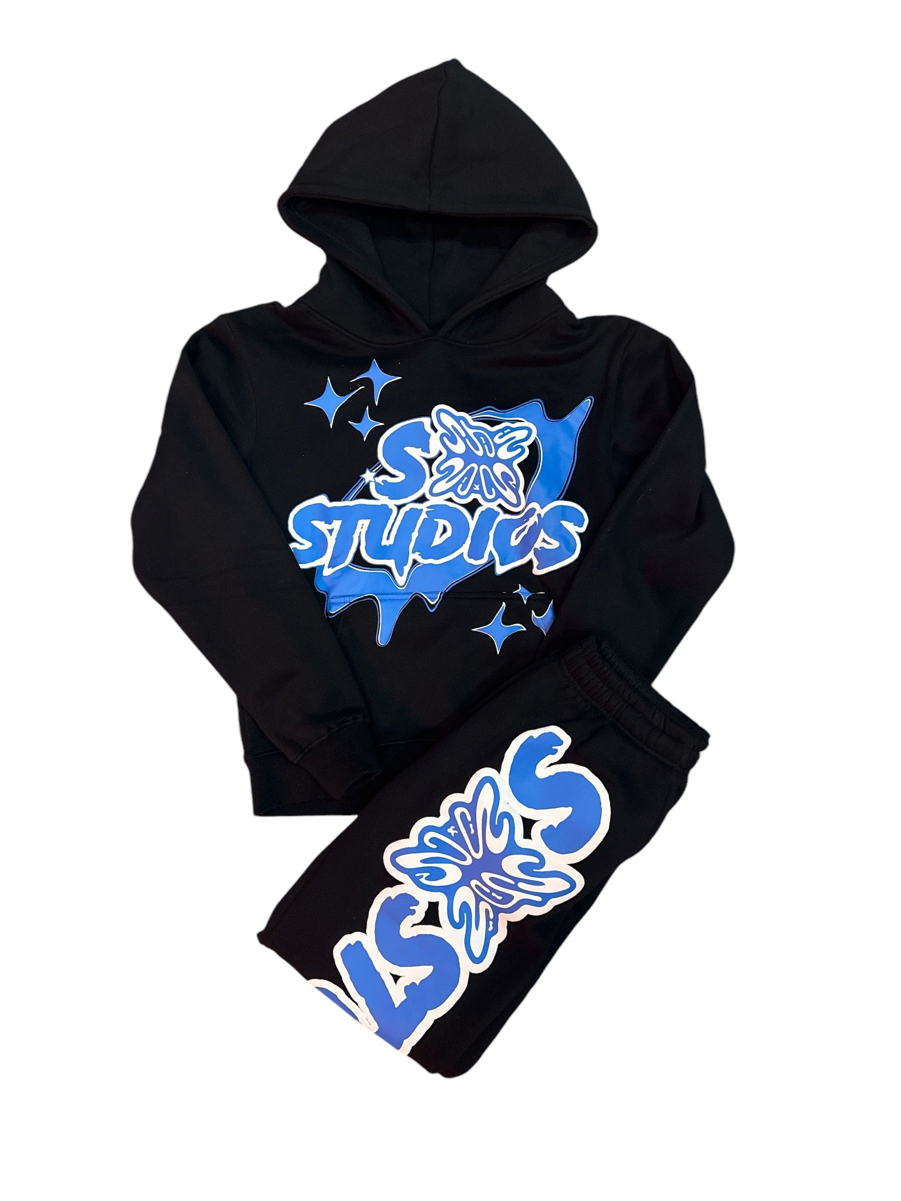 SB Studios Stain Bandz Black/Blue Full Sweatsuit