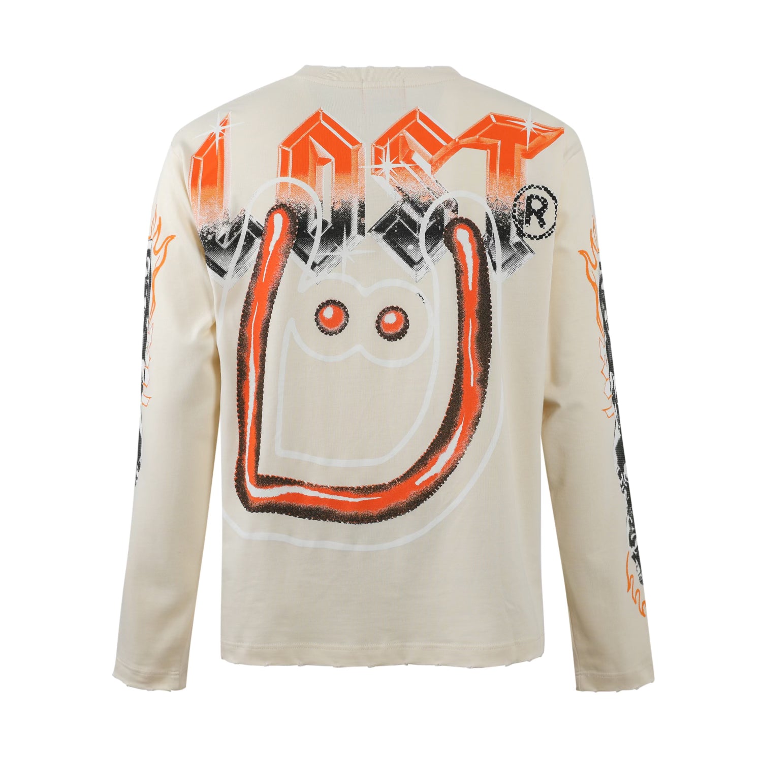 Lost Intricacy x UNKWNism Cream/Orange Long Sleeve