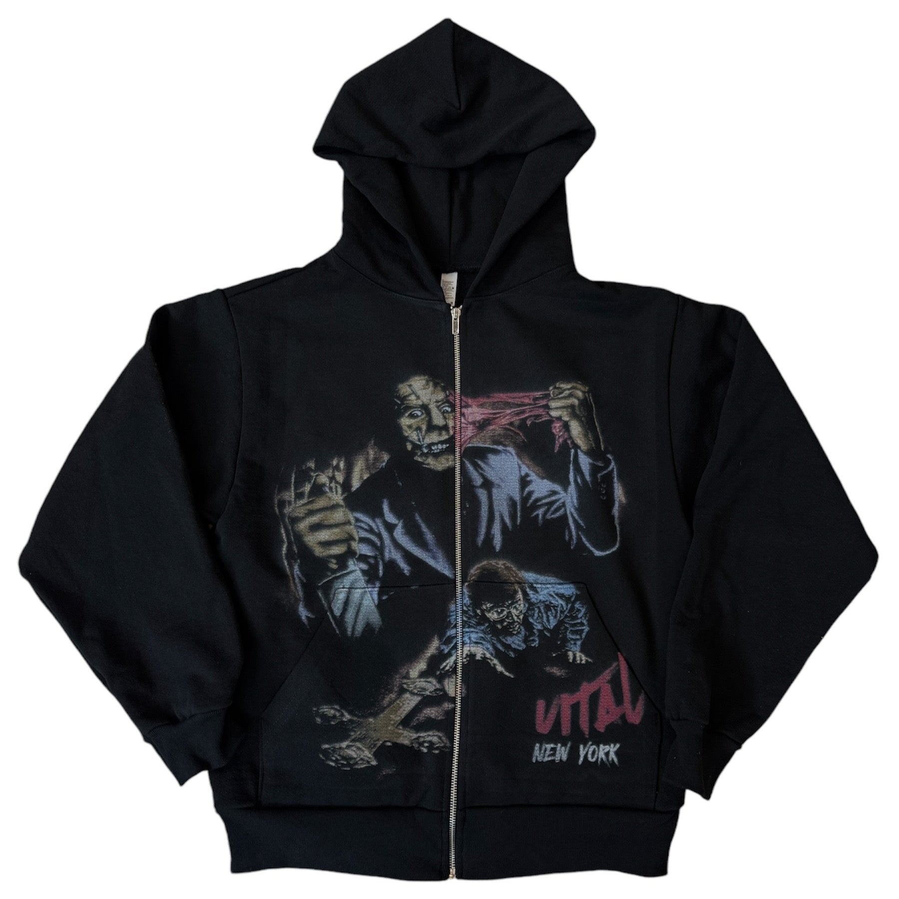 Vital "Leather Face" Zip-Up Hoodie