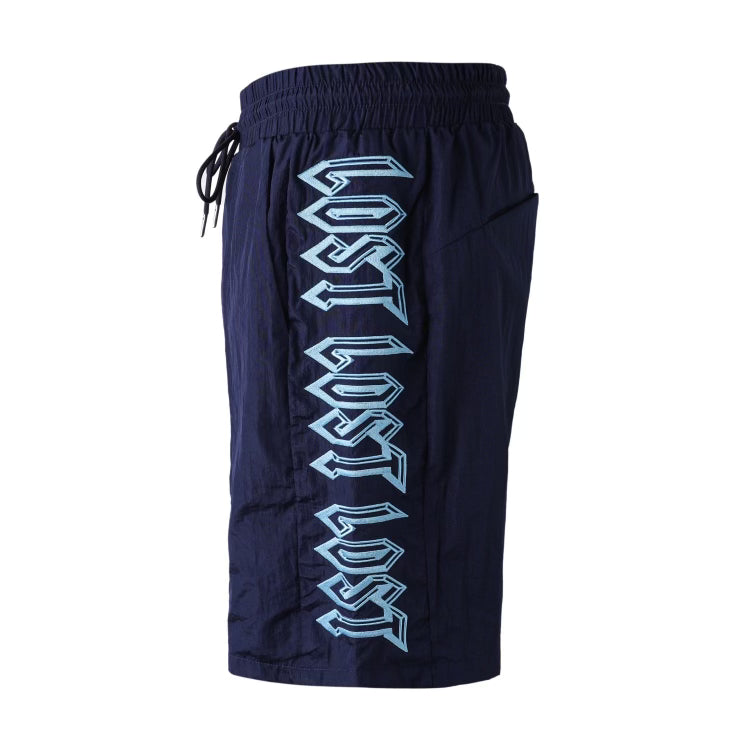 Lost Intricacy Nylon Shorts Navy/Carolina