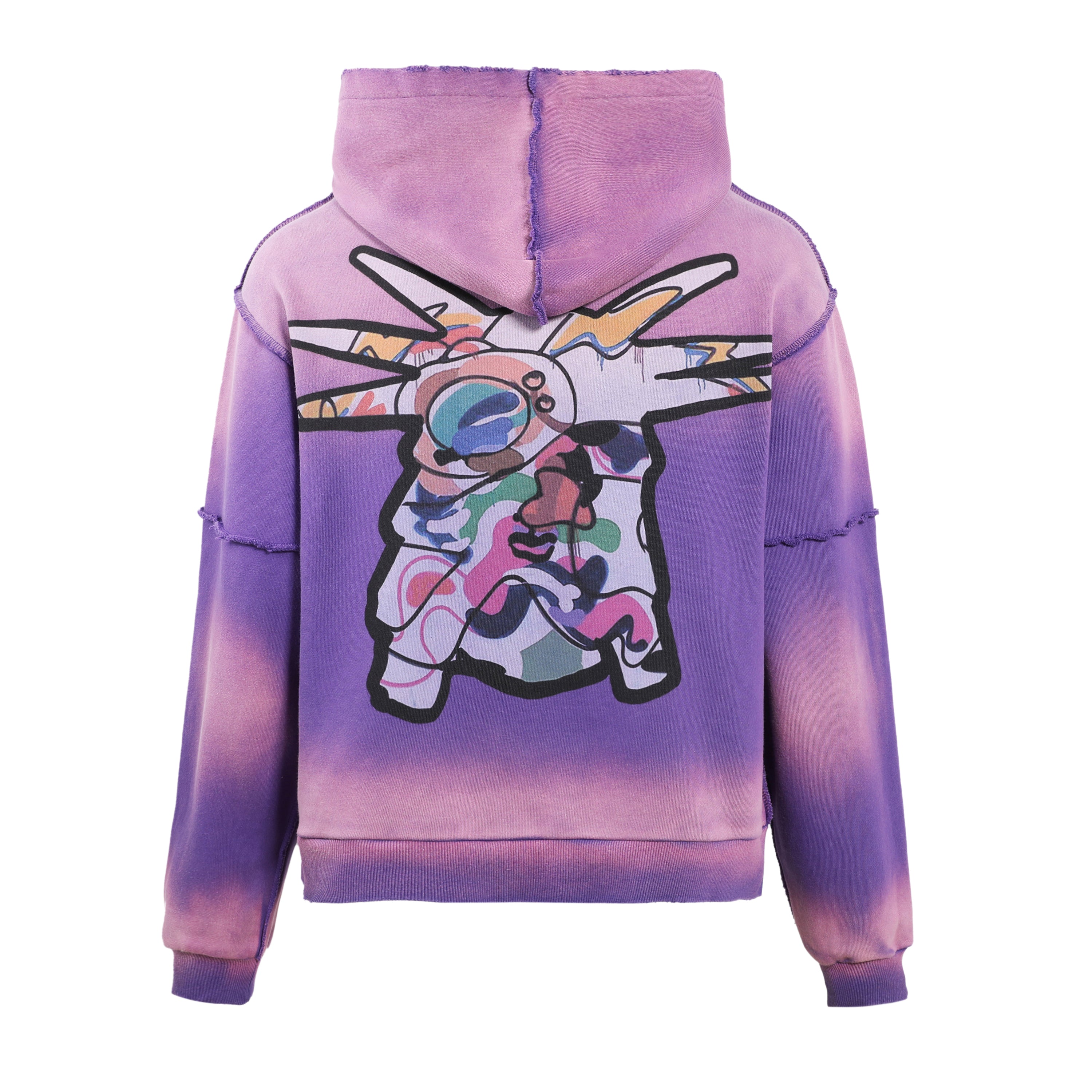 Lost Intricacy x Dntwatchtv Purple Rhinestone Hoodie