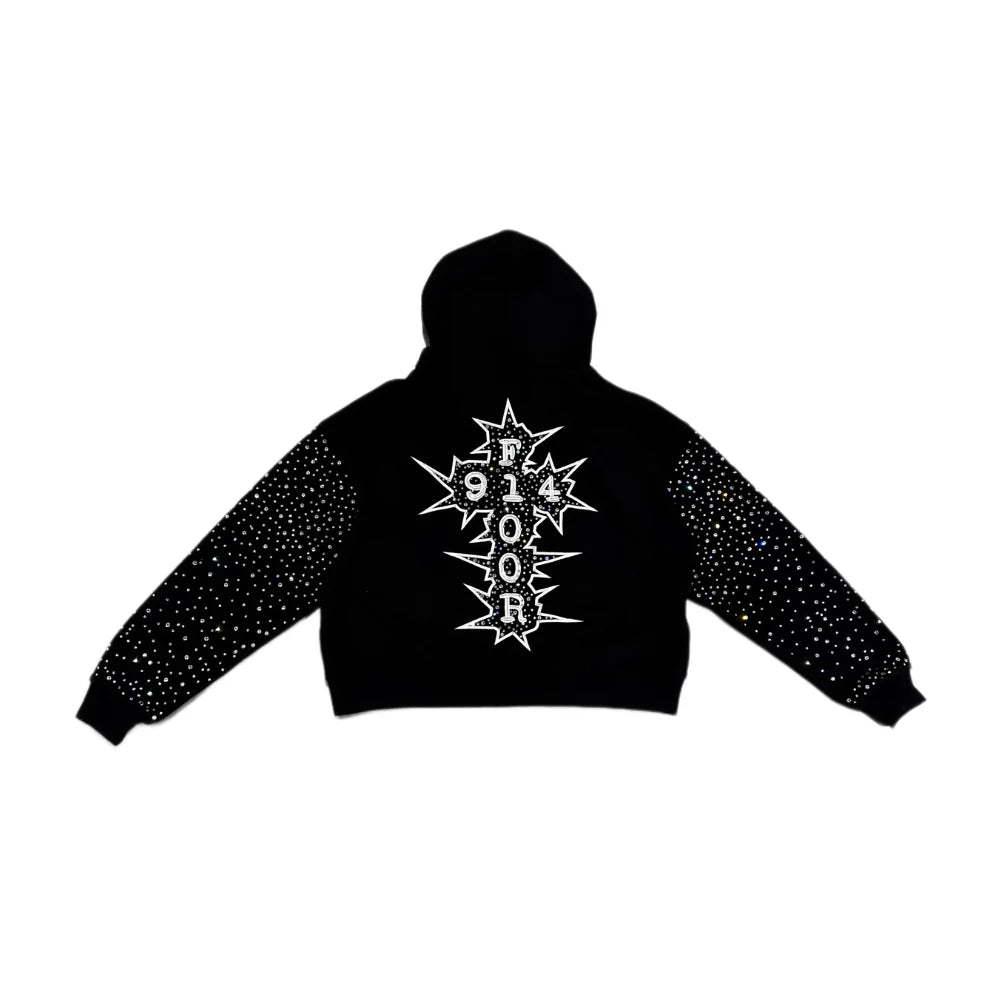 FLR 914 "Black Chromatic" Zip-Up Hoodie