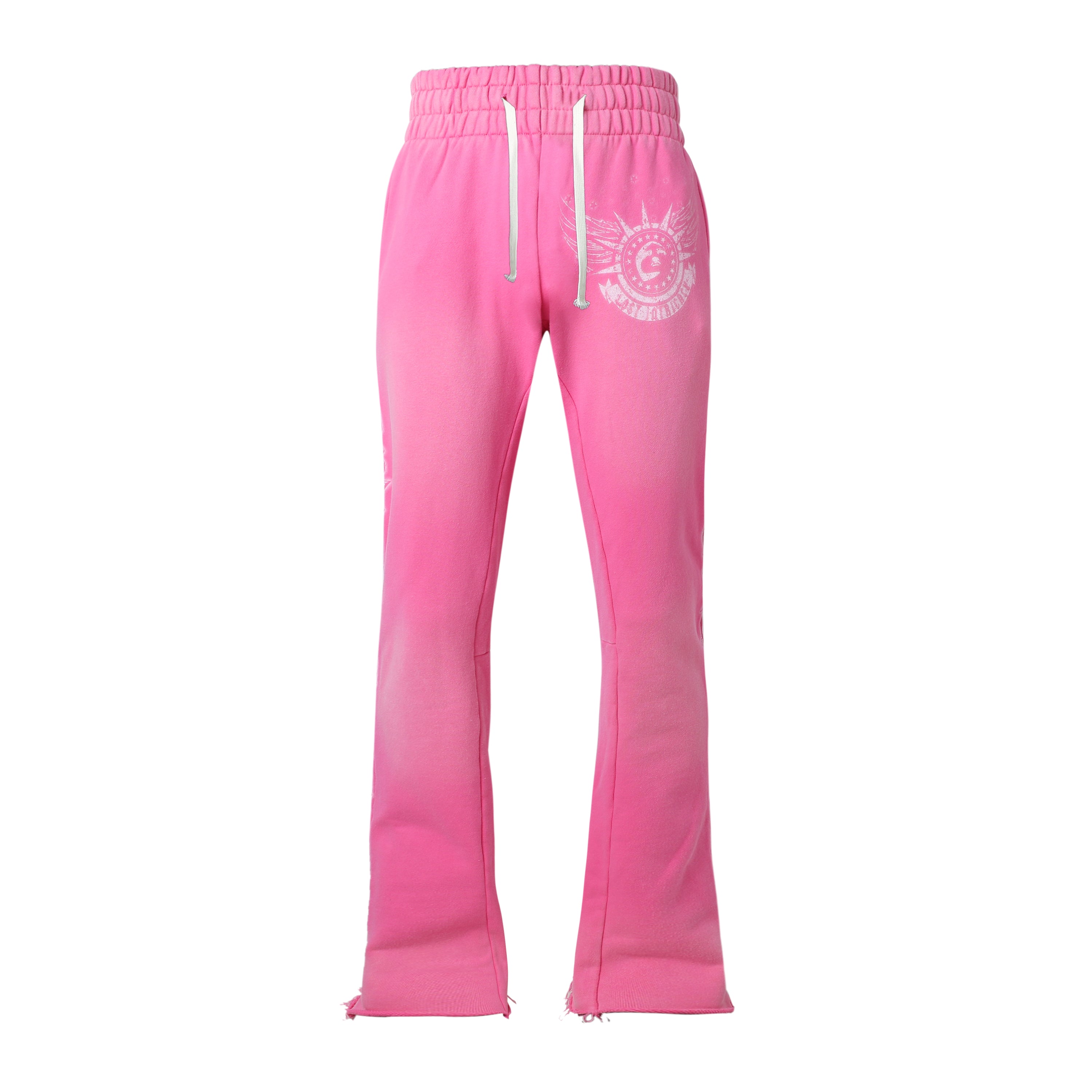 Lost Intricacy Pink Flared Sweatpants (Uni-Sex)