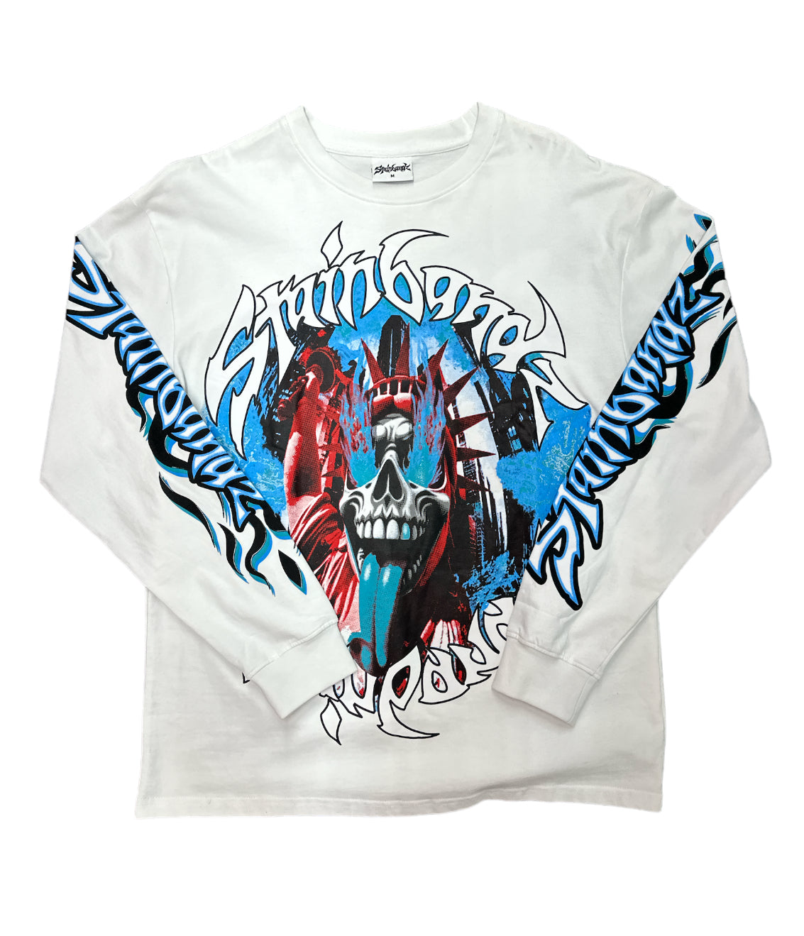 SB Studios Stainbandz Long Sleeve White/Blue