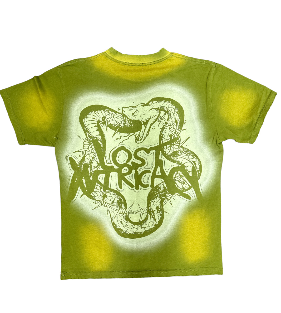 Lost Intricacy "Green Washed" Rhinestone T-Shirt