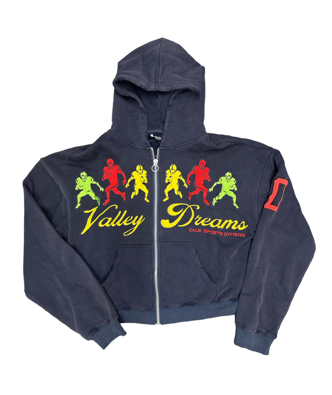 Vale "Valley Dreams" Navy Zip Up Hoodie